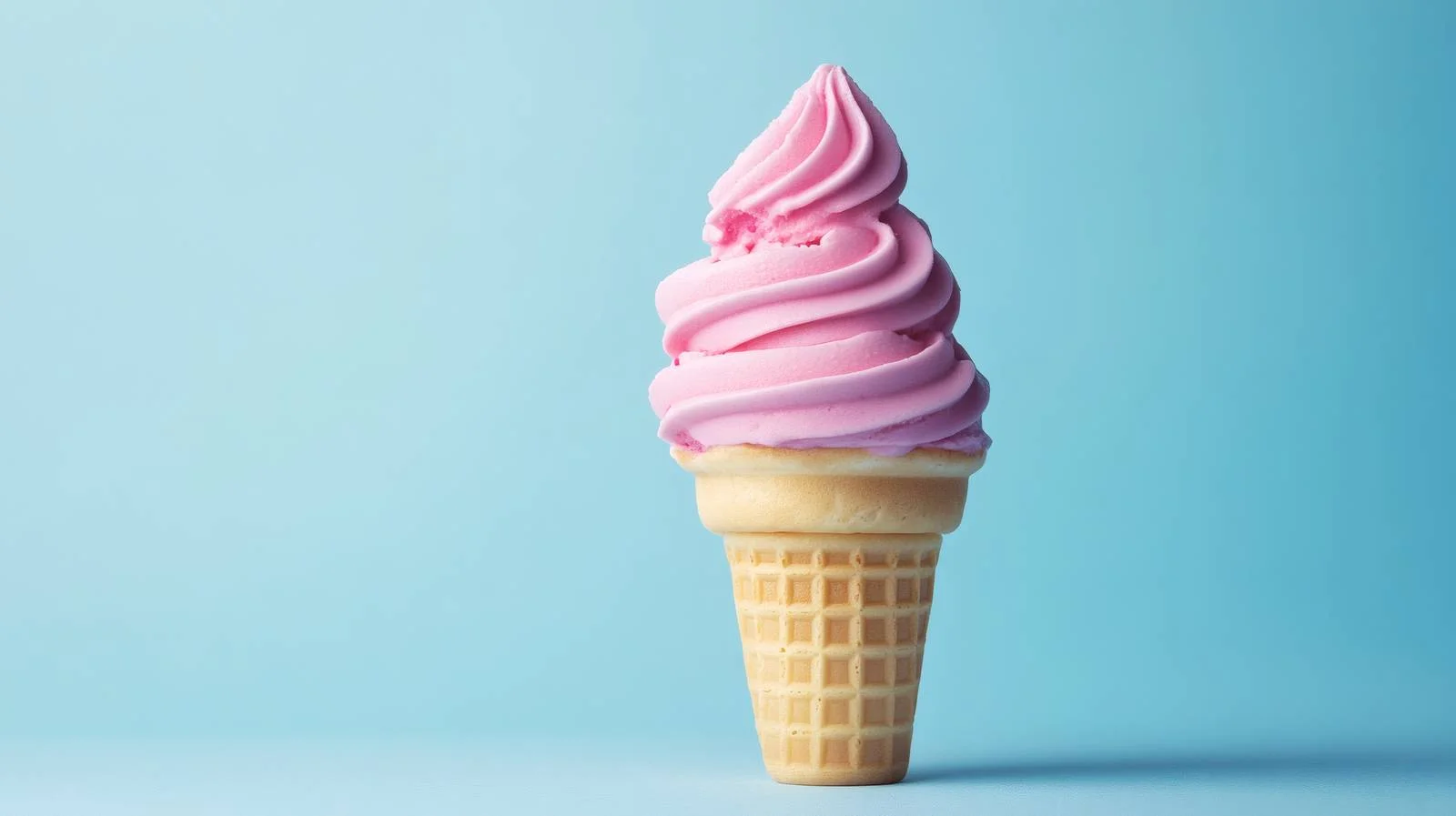 Delicious Pink Ice Cream on Blue — free download from Dotvec