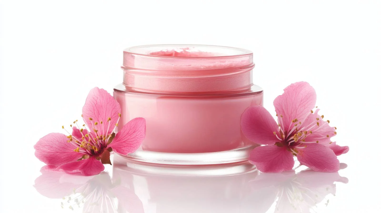 Pink Peach Cosmetic Cream Set Isolated — free download from Dotvec