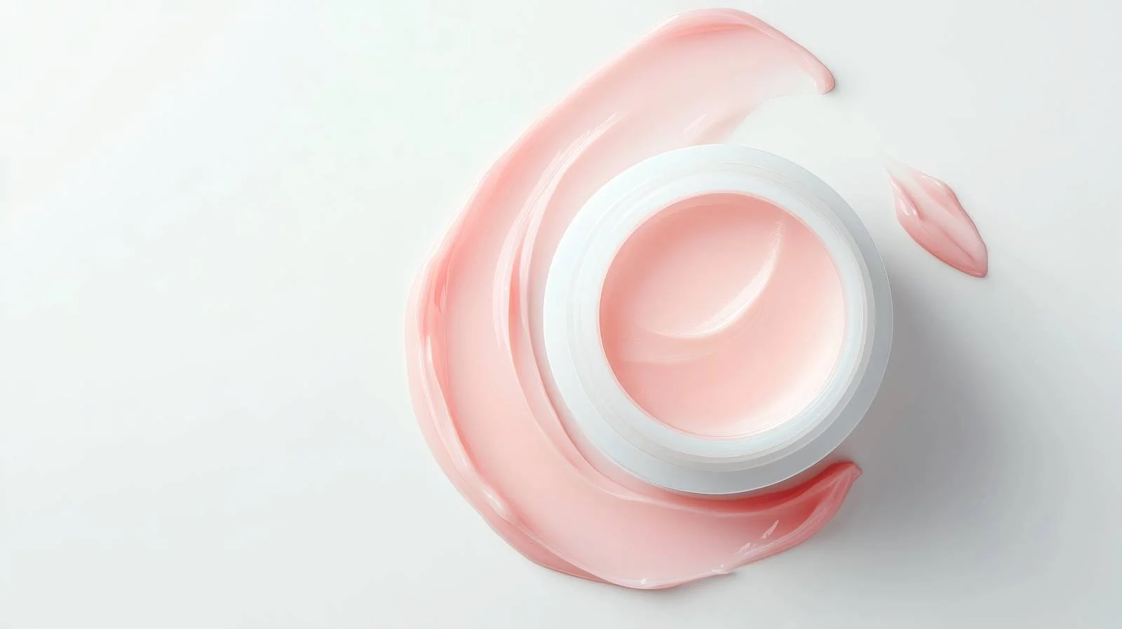 Elegant Pink Peach Cosmetic Cream Jar — free download from Dotvec