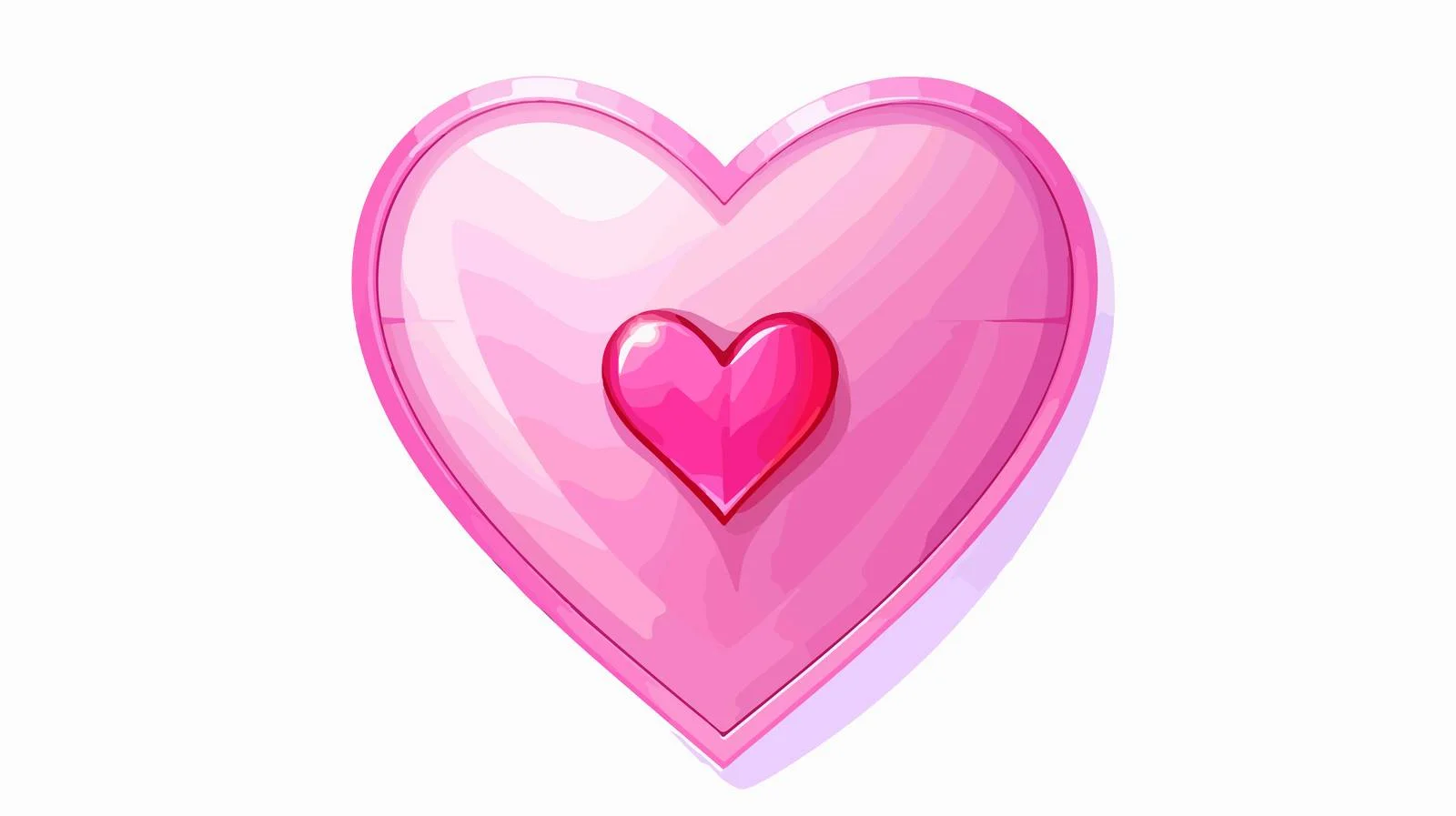 Heart-Shaped Pink Protective Shield Image — free download from Dotvec