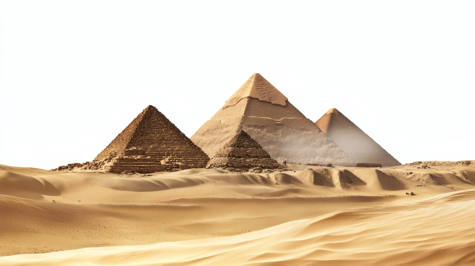Giza Pyramids and Desert Scenery in Egypt – free archaeology image from Dotvec