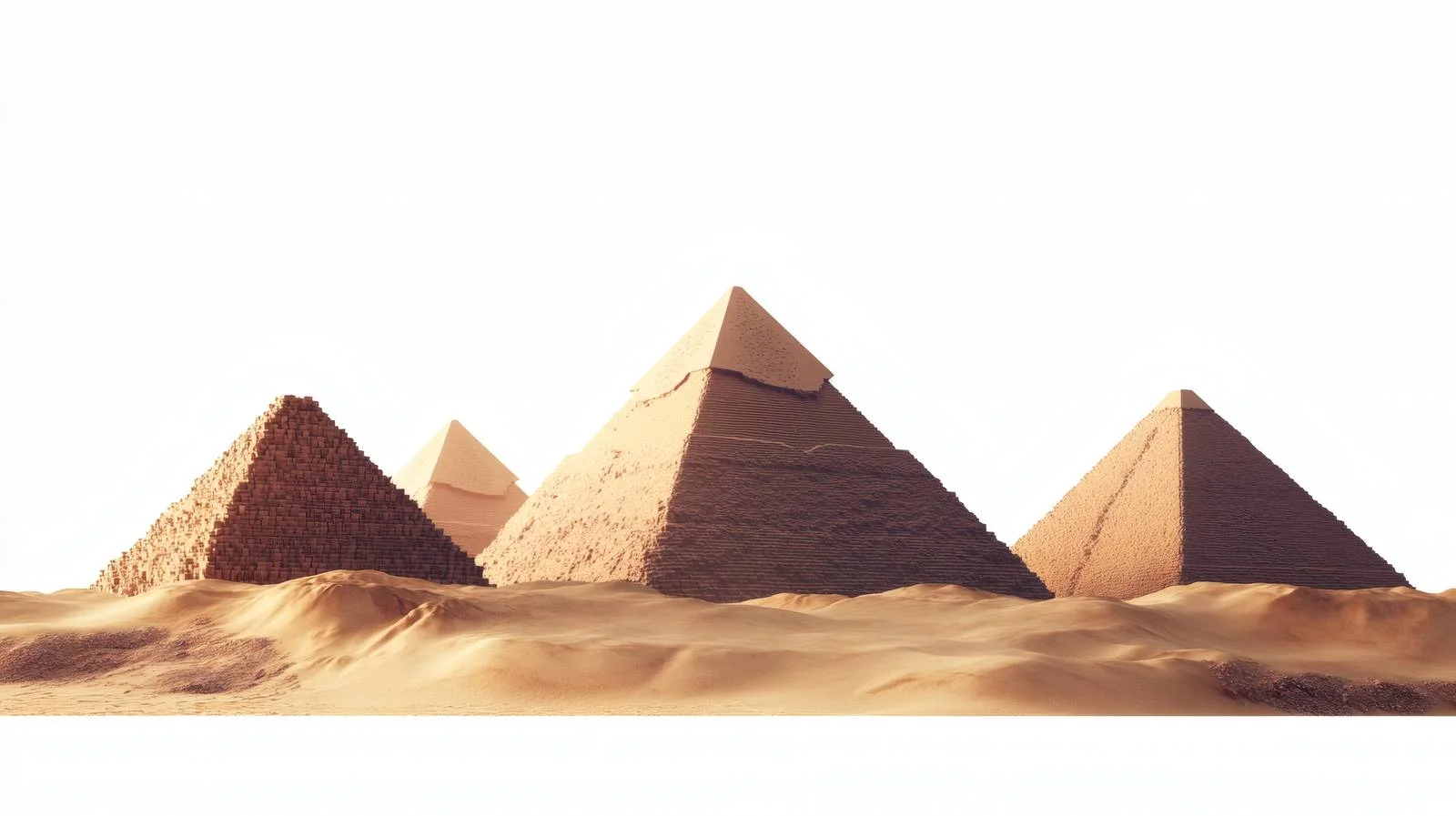 Giza Pyramids and Desert Landscape in Egypt — free download from Dotvec