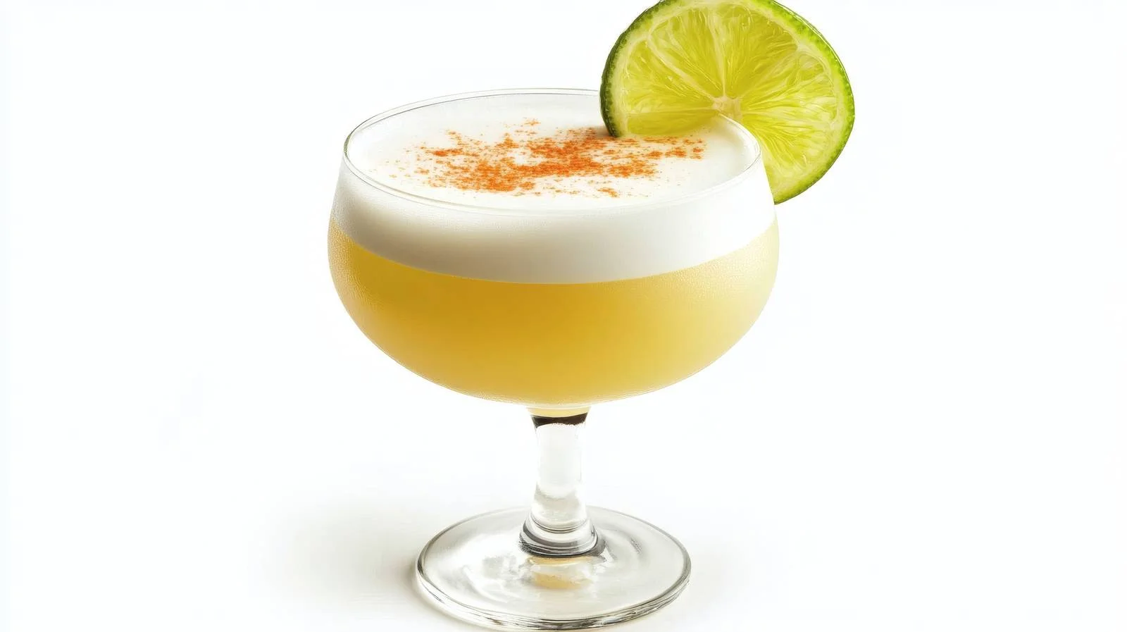 Classic Pisco Sour Cocktail on White — free download from Dotvec