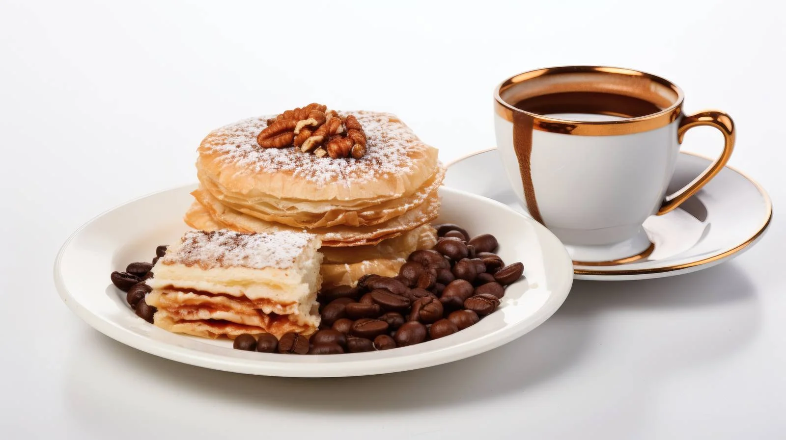 Exquisite Pismaniye Dessert with Turkish Coffee — free download from Dotvec