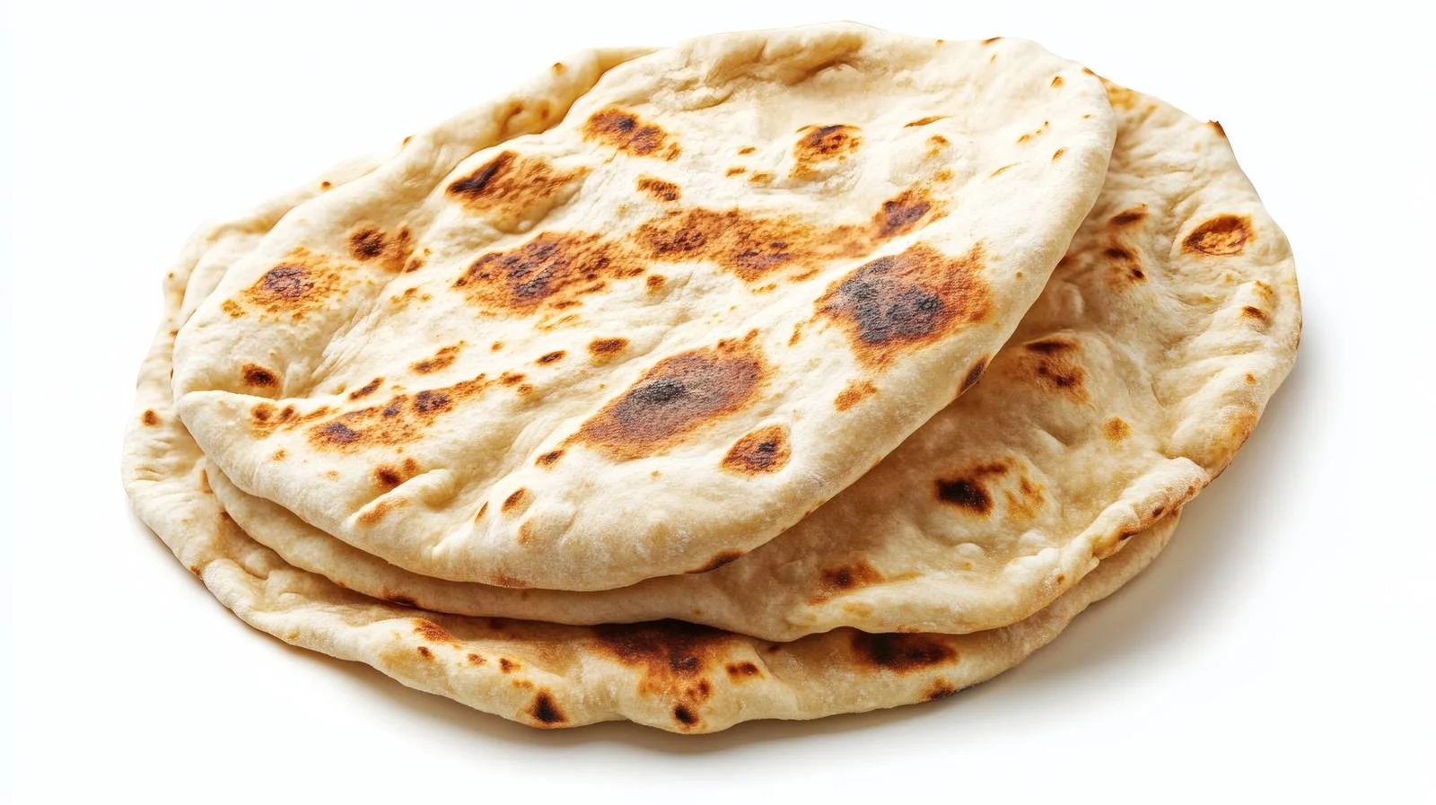 Traditional Pita Bread on White Background — free download from Dotvec