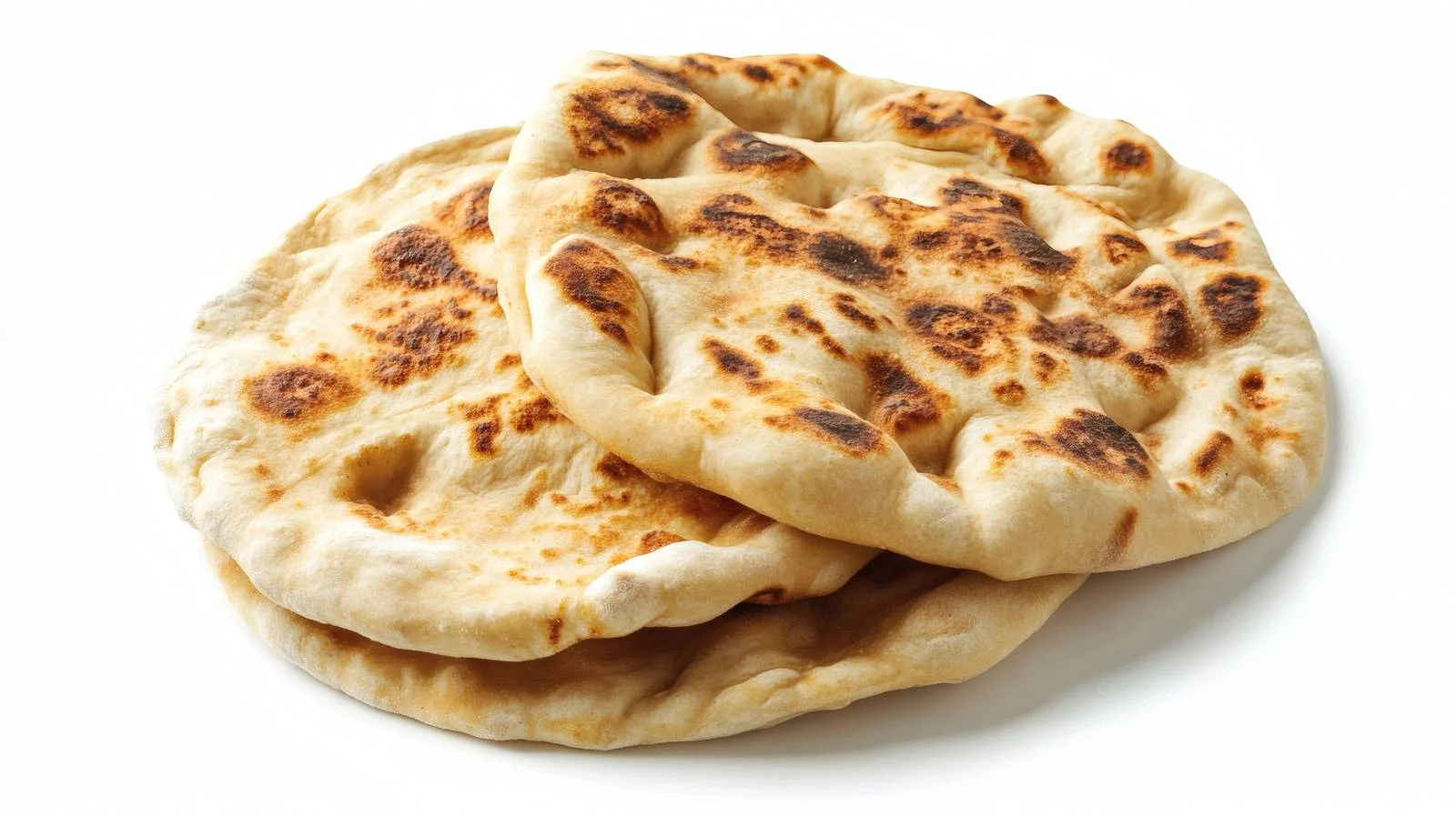 Traditional Pita Flatbread on White Background — free download from Dotvec