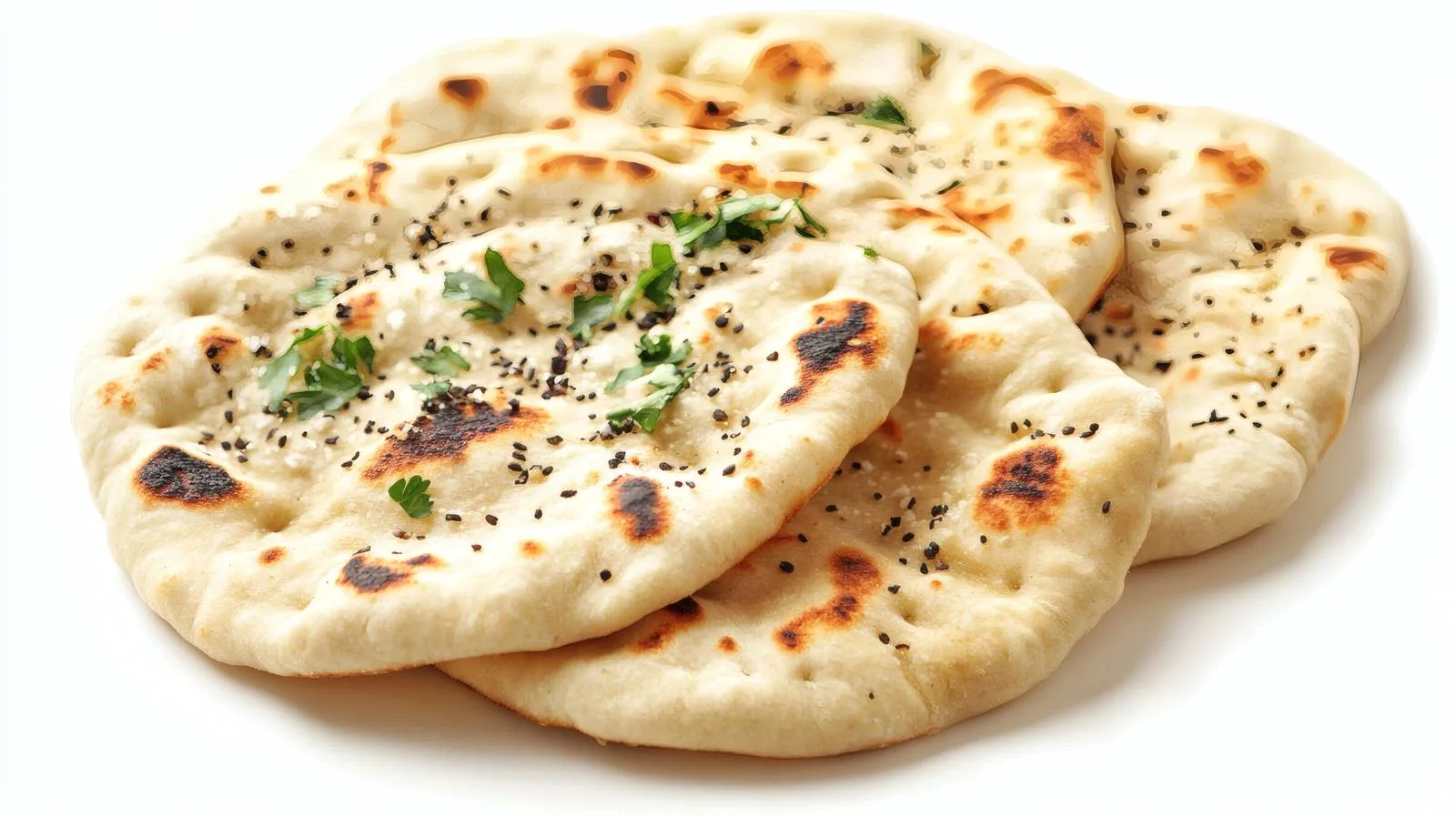 Traditional Pita Bread on White Background — free download from Dotvec