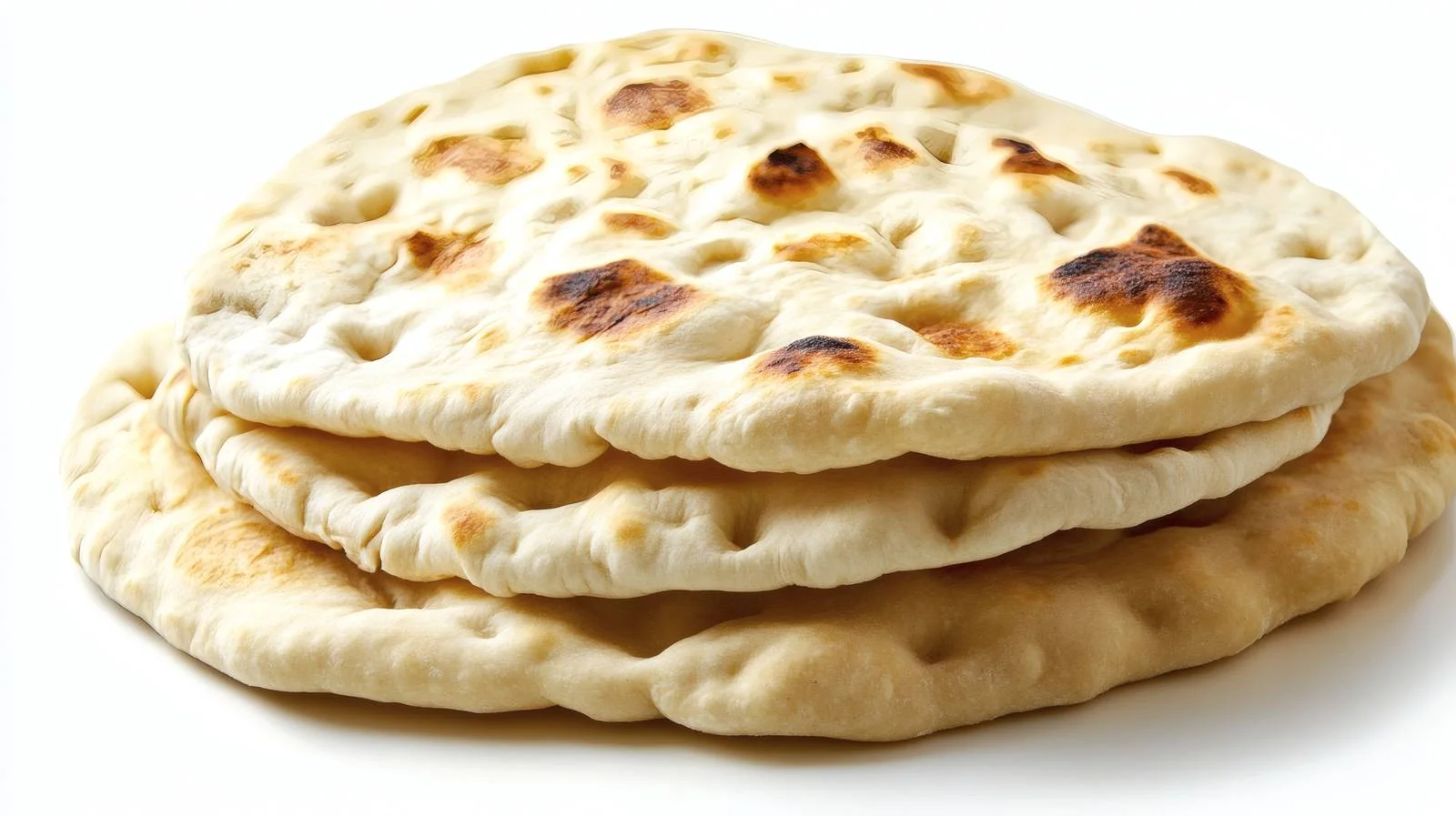 Fresh Homemade Pita Bread Isolated White — free download from Dotvec
