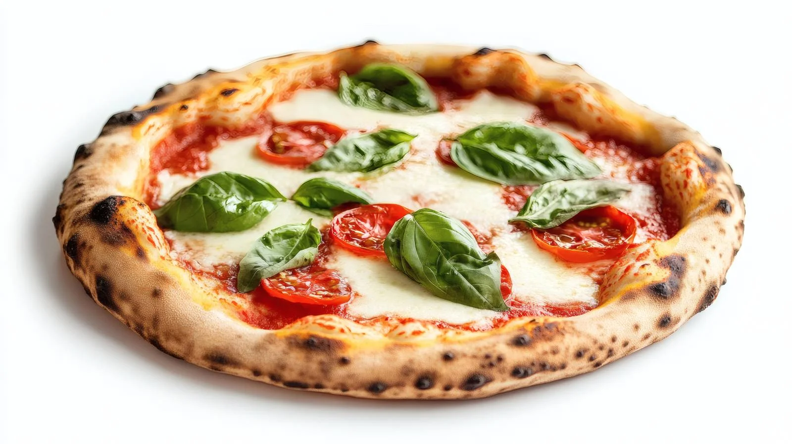 Classic Margherita Pizza on White Background — free download from Dotvec