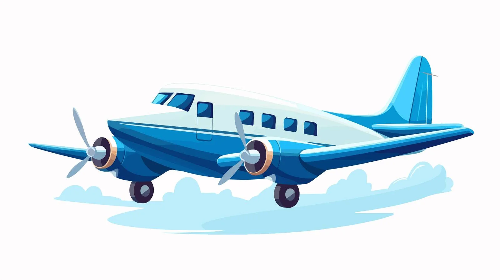 Airplane Flying Sky Isolated Icon — free download from Dotvec