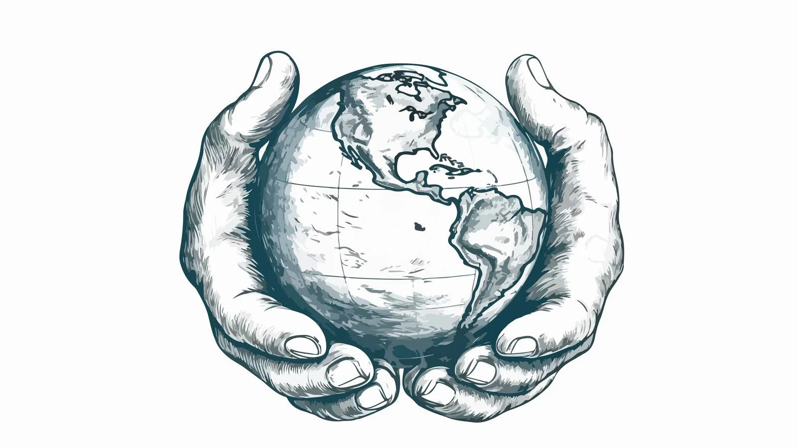 Earth Conservation Concept Sketch — free download from Dotvec