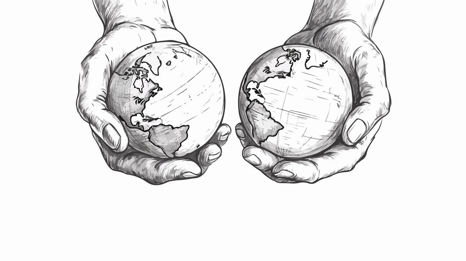 Global Conservation Concept Sketch — free download from Dotvec