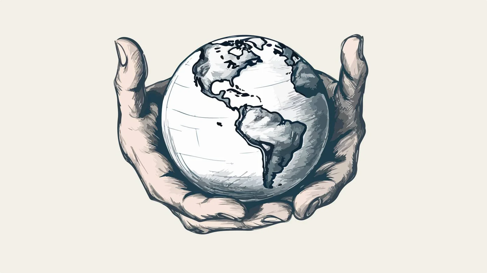 Earth Preservation Through Hand Sketch — free download from Dotvec
