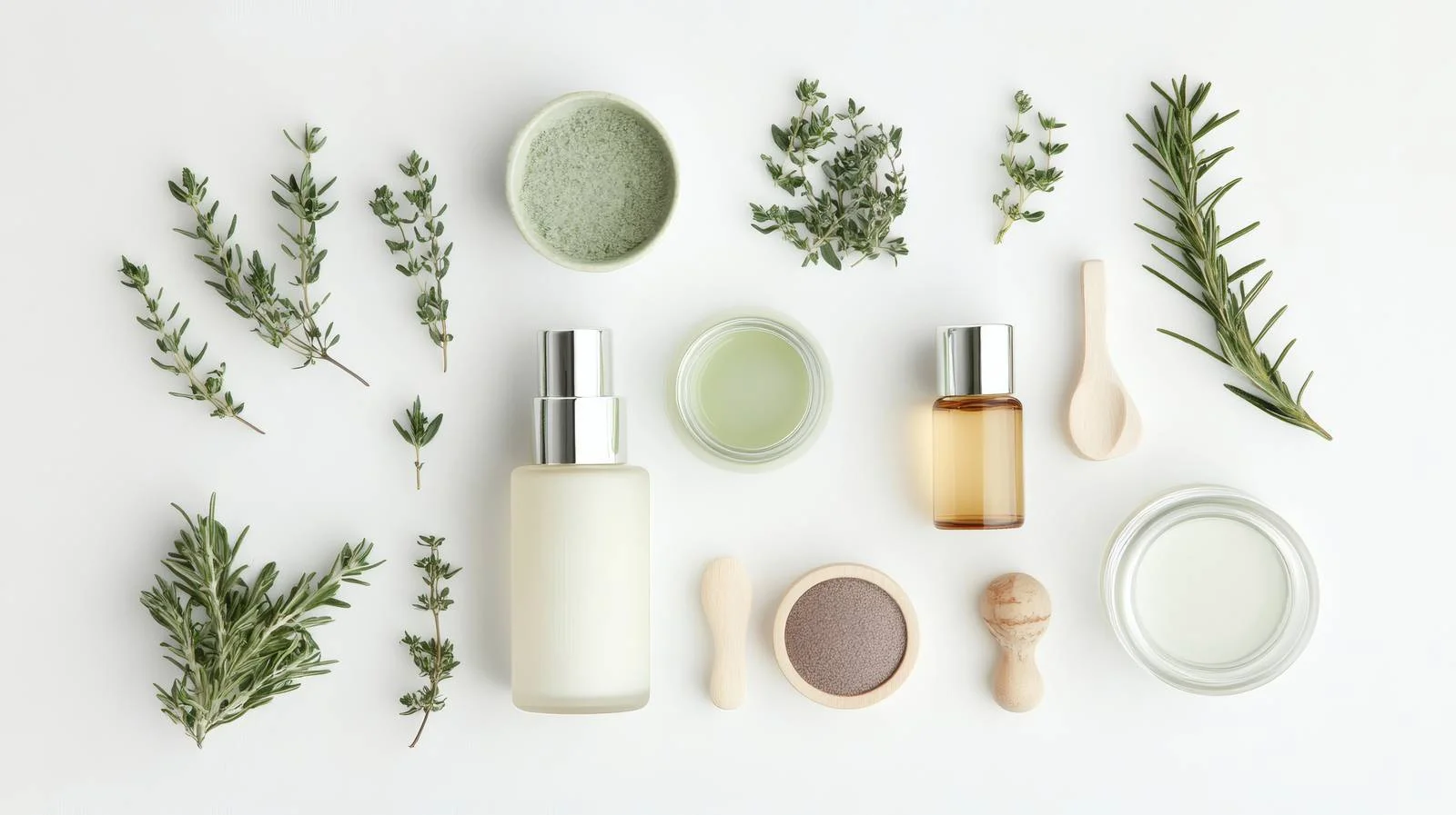 Natural Beauty Products on White Background — free download from Dotvec