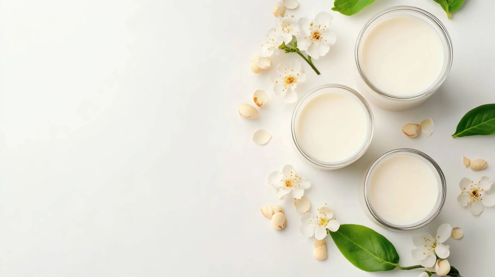 Vegan Plant-Based Milk on White Background — free download from Dotvec