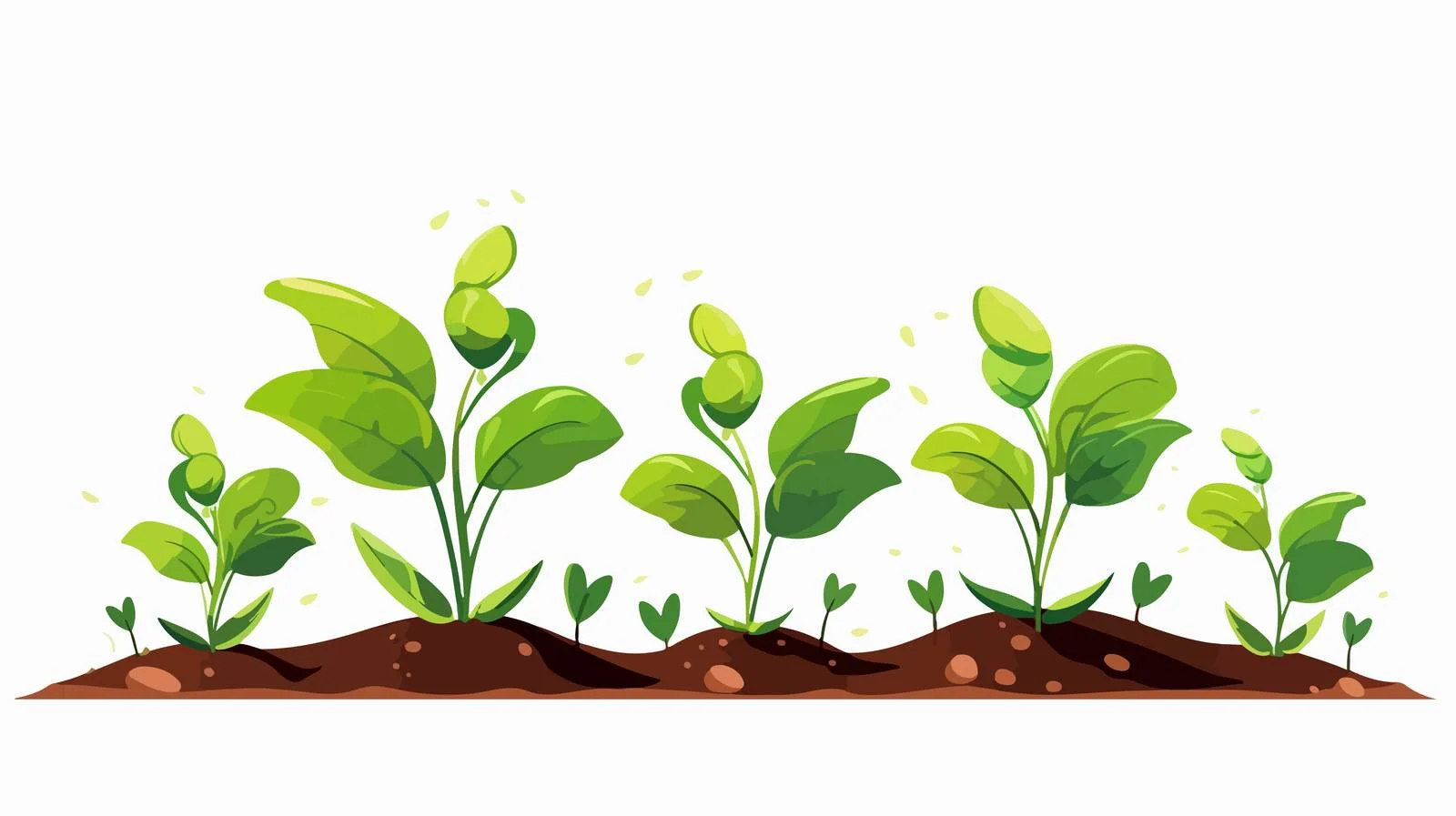 Seedlings Growth Illustration — free download from Dotvec