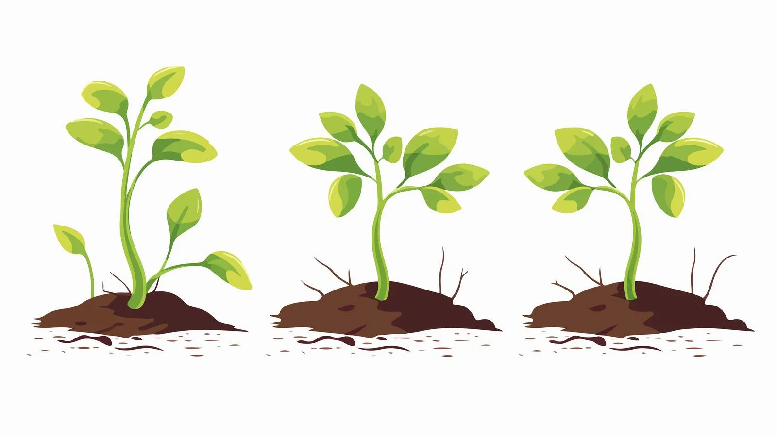 Seedling Growth Process — free download from Dotvec