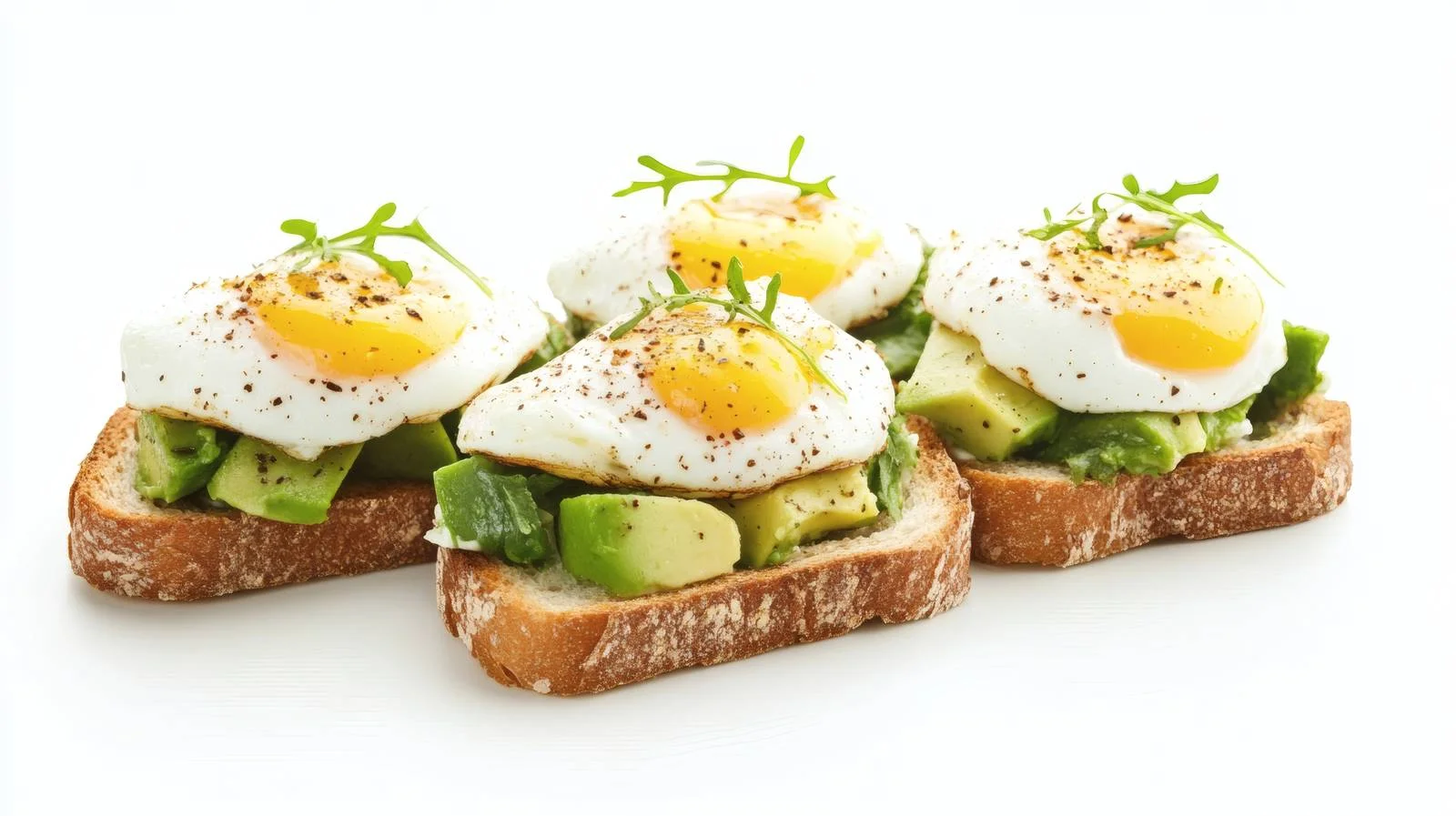 Gourmet Poached Egg Avocado Sandwiches — free download from Dotvec