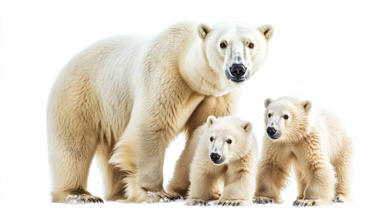 Majestic Polar Bears in Arctic Habitat – free polar bears image from Dotvec