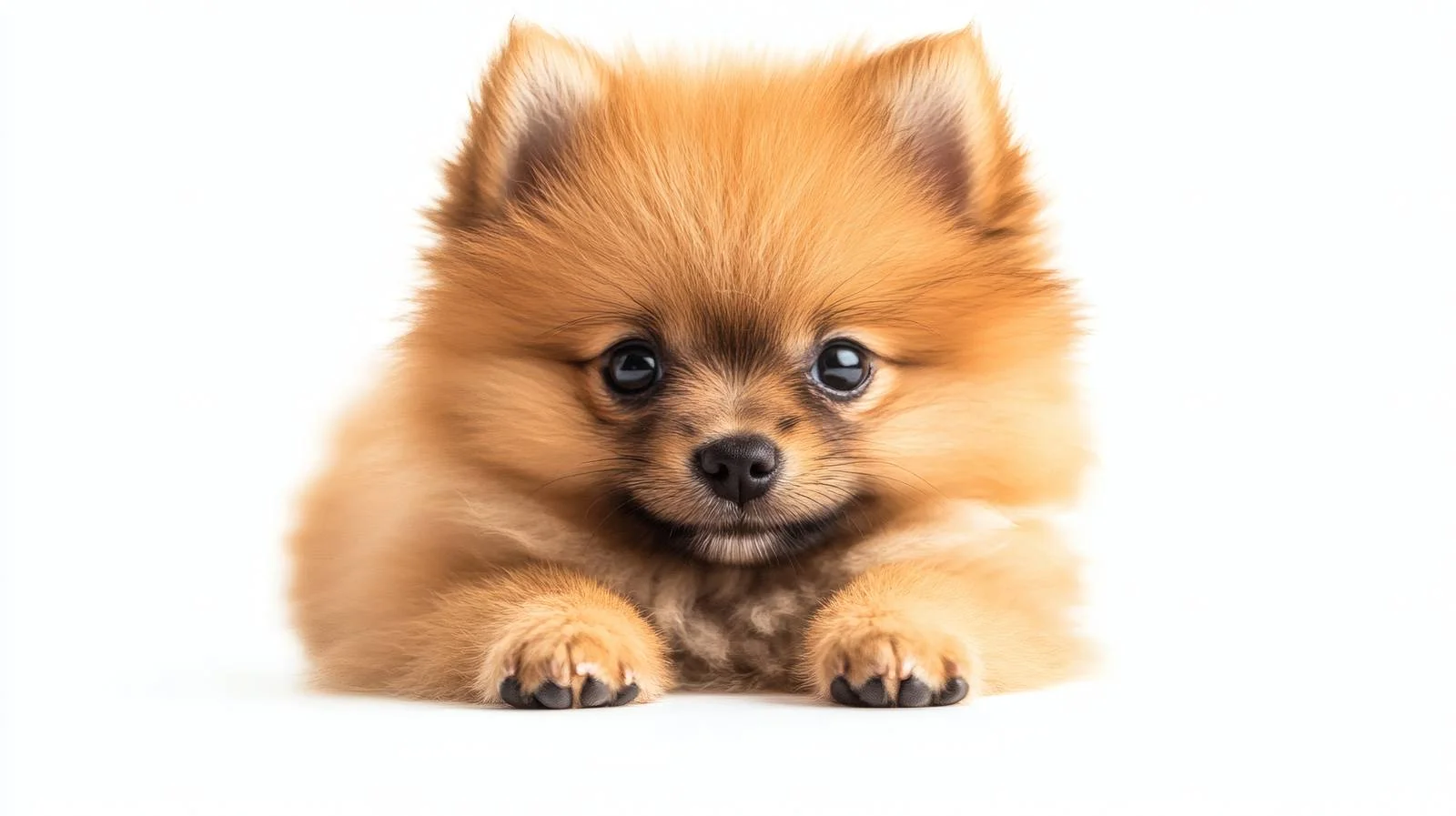 Adorable Pomeranian Spitz Puppy in Serene Room — free download from Dotvec