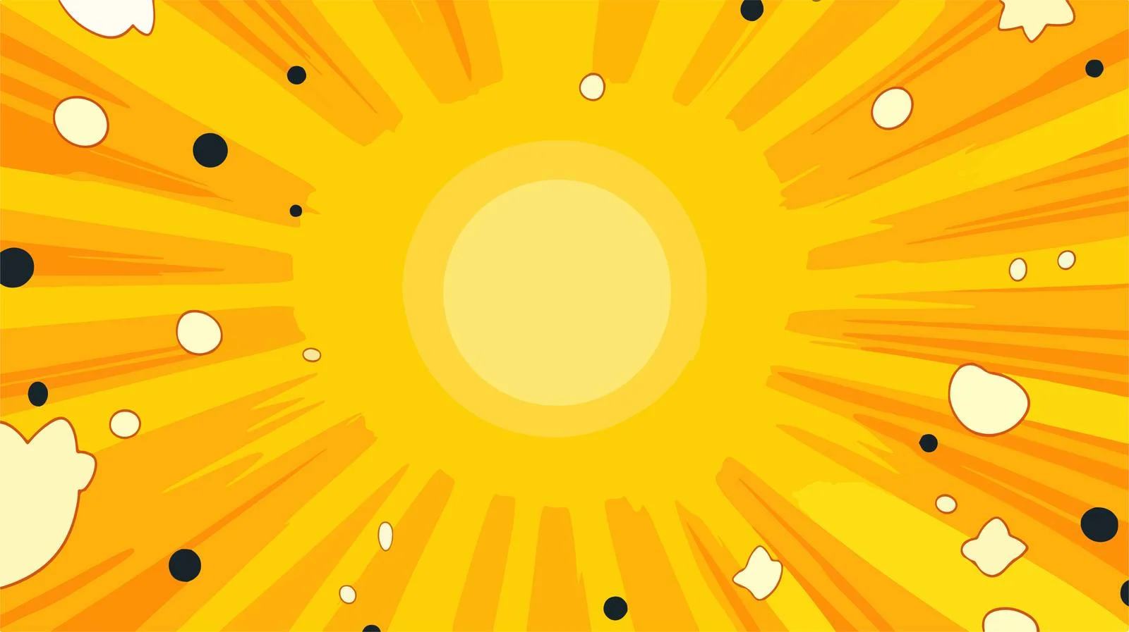 Yellow Light Scattered Pop Art Background — free download from Dotvec