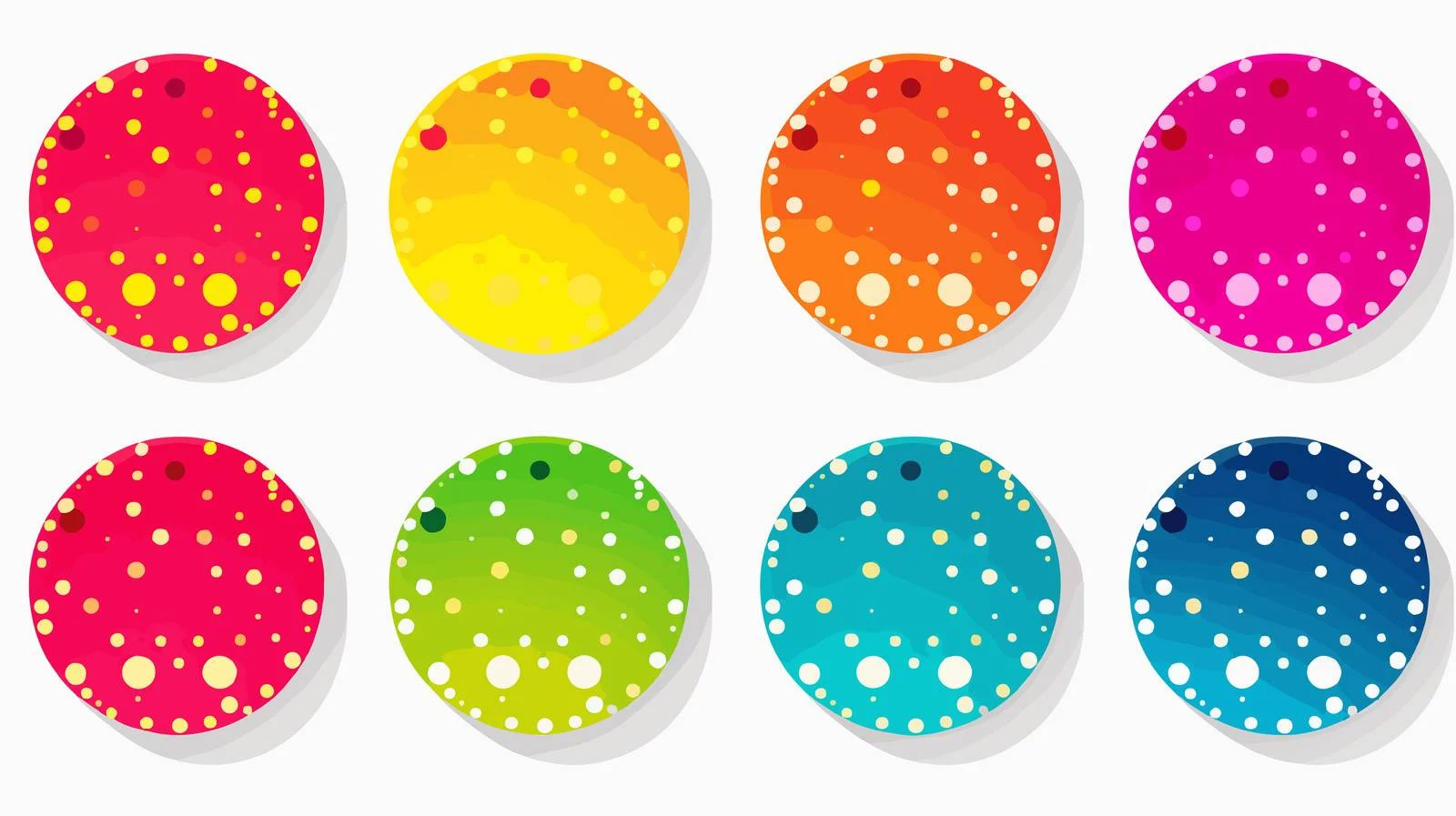 Pop Art Circle Halftone Set — free download from Dotvec