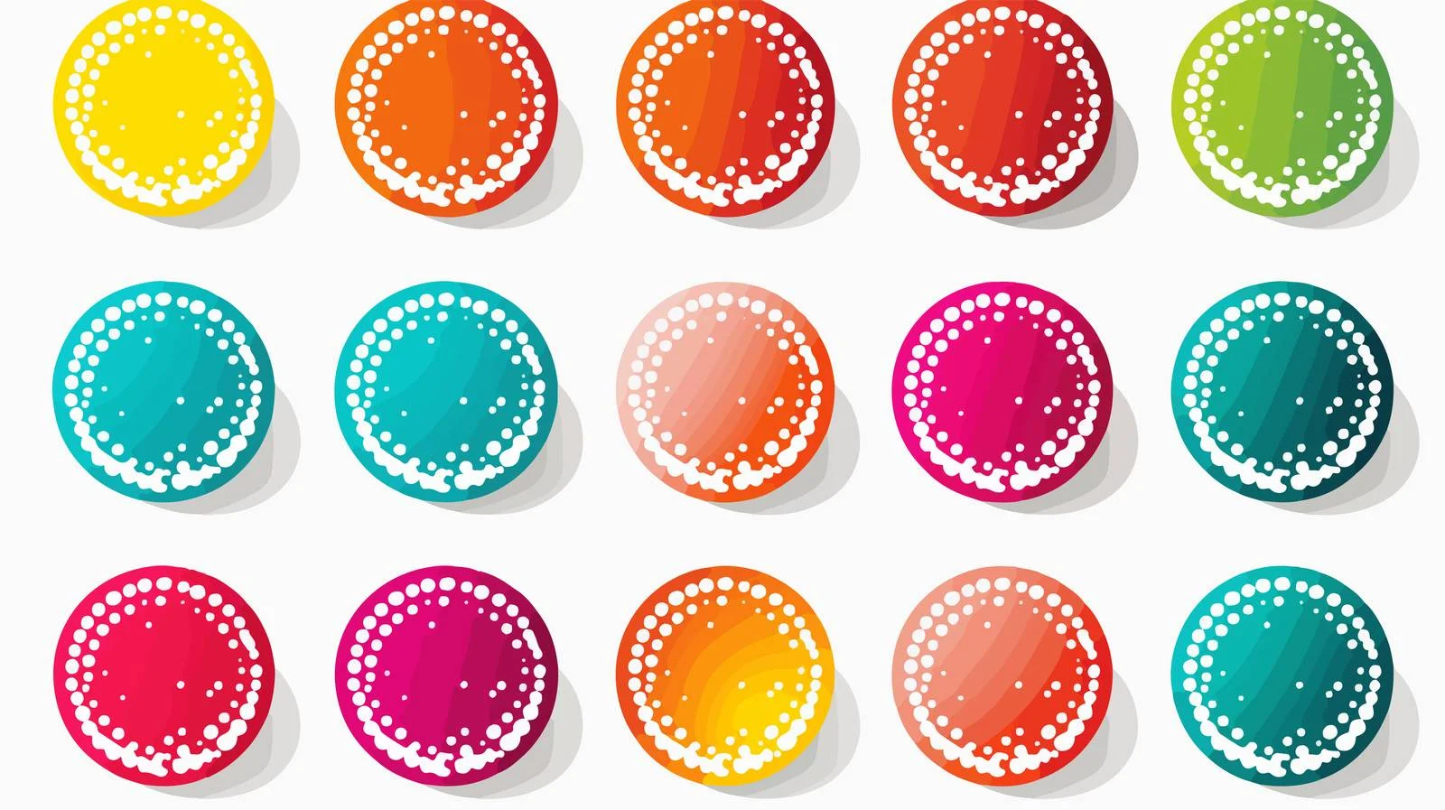 Comic Gradient Circle Halftone Set — free download from Dotvec