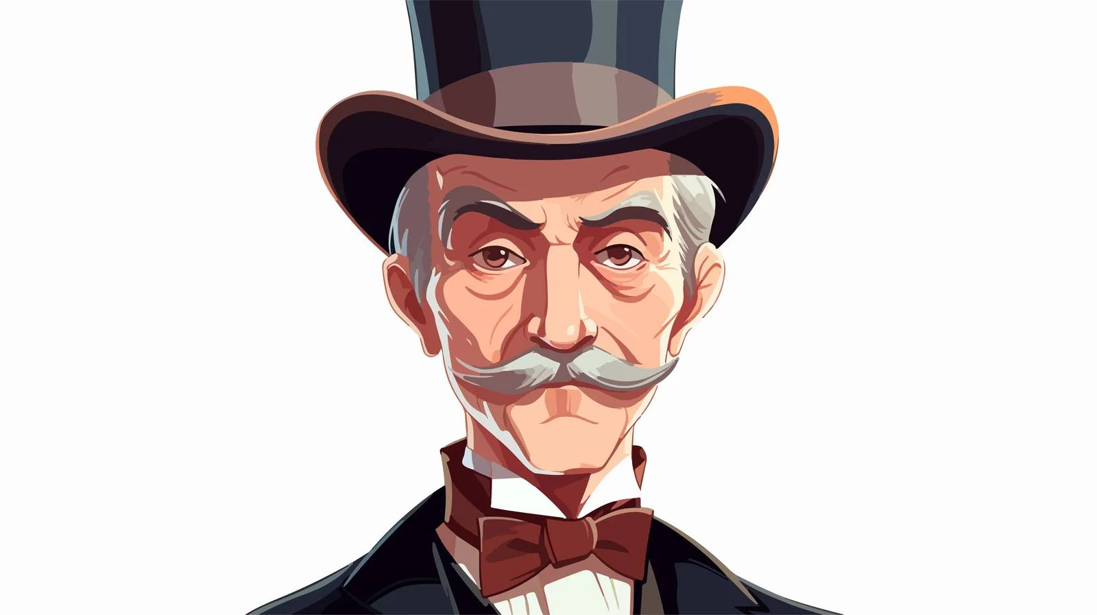 Gentleman Cartoon Vector Illustration — free download from Dotvec
