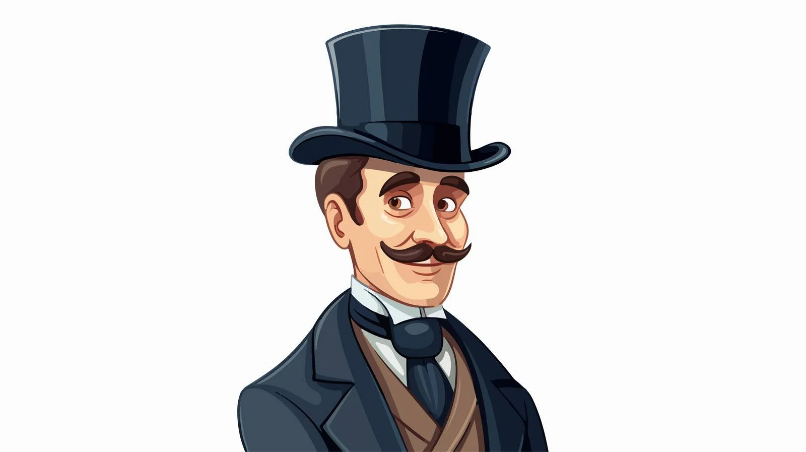 English Gentleman Cartoon Vector Illustration — free download from Dotvec