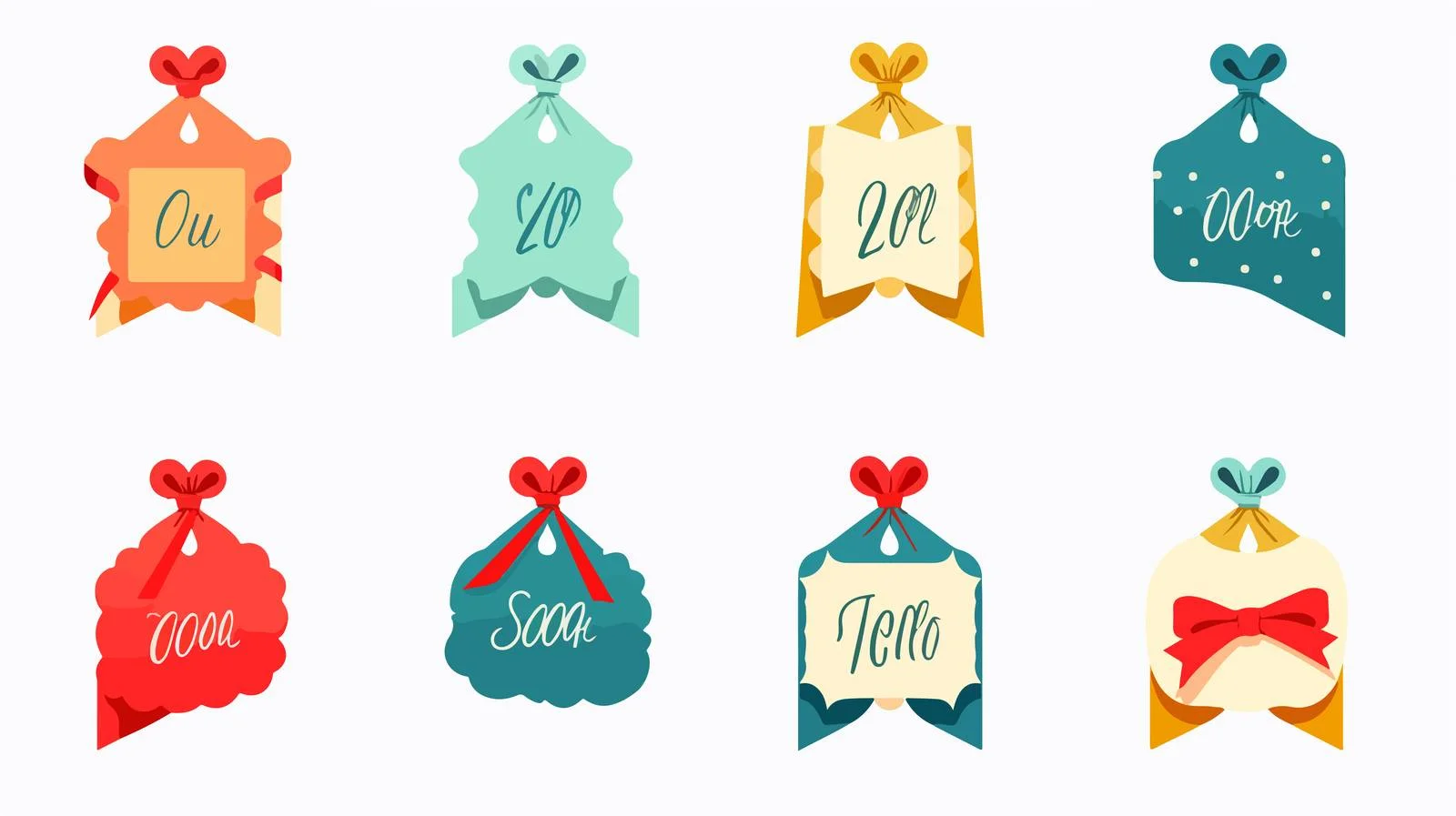 Price Tag Ribbon Sale Label Collection — free download from Dotvec