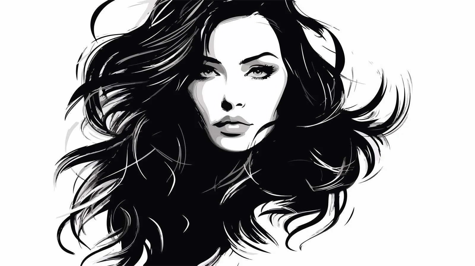 Fashionable Young Beauty Portrait — free download from Dotvec