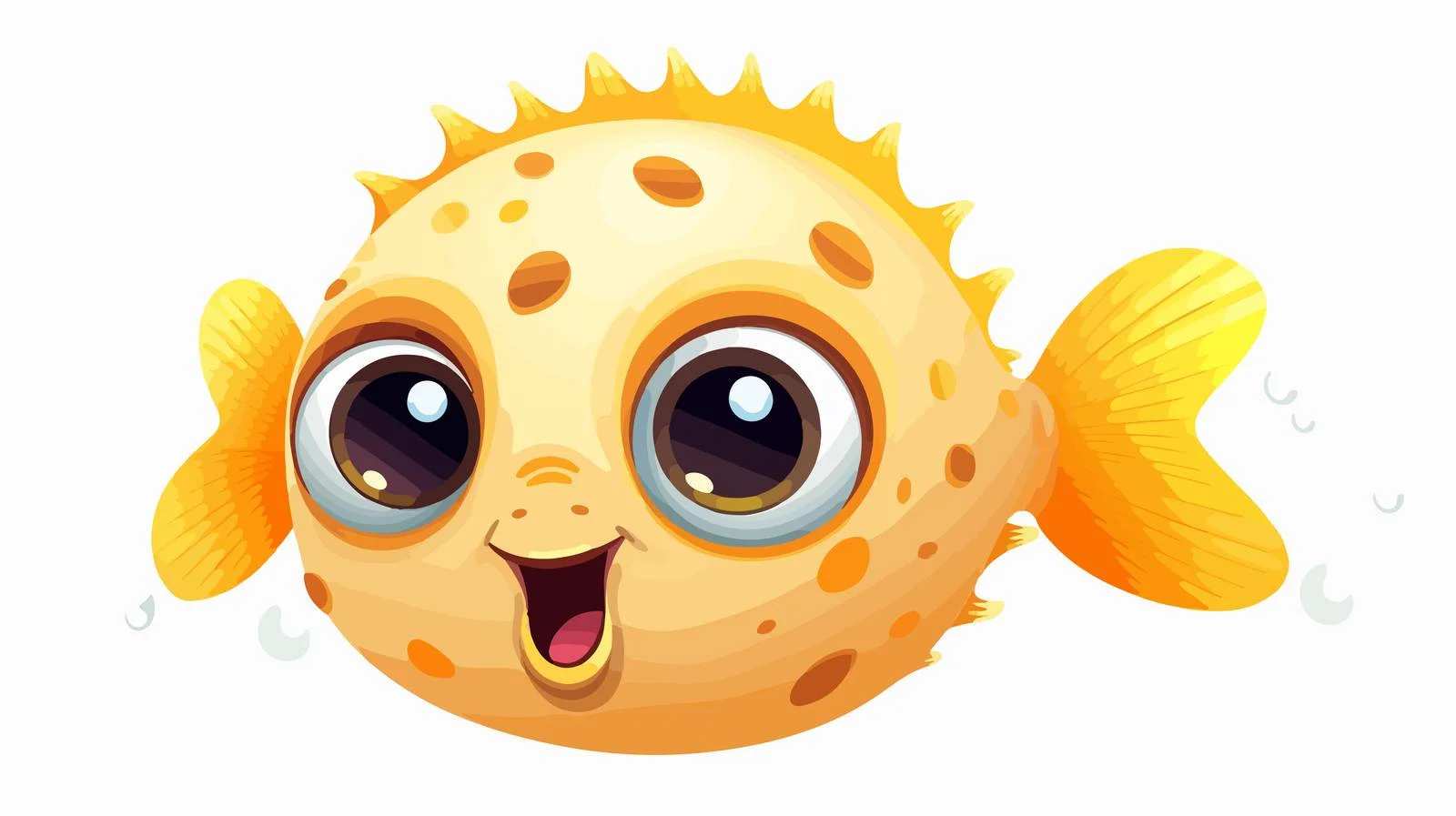 Adorable Pufferfish Kids Design — free download from Dotvec