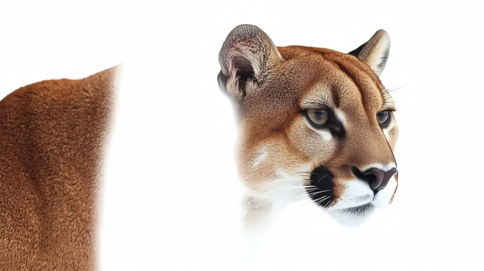Majestic Puma on White Background — free download from Dotvec