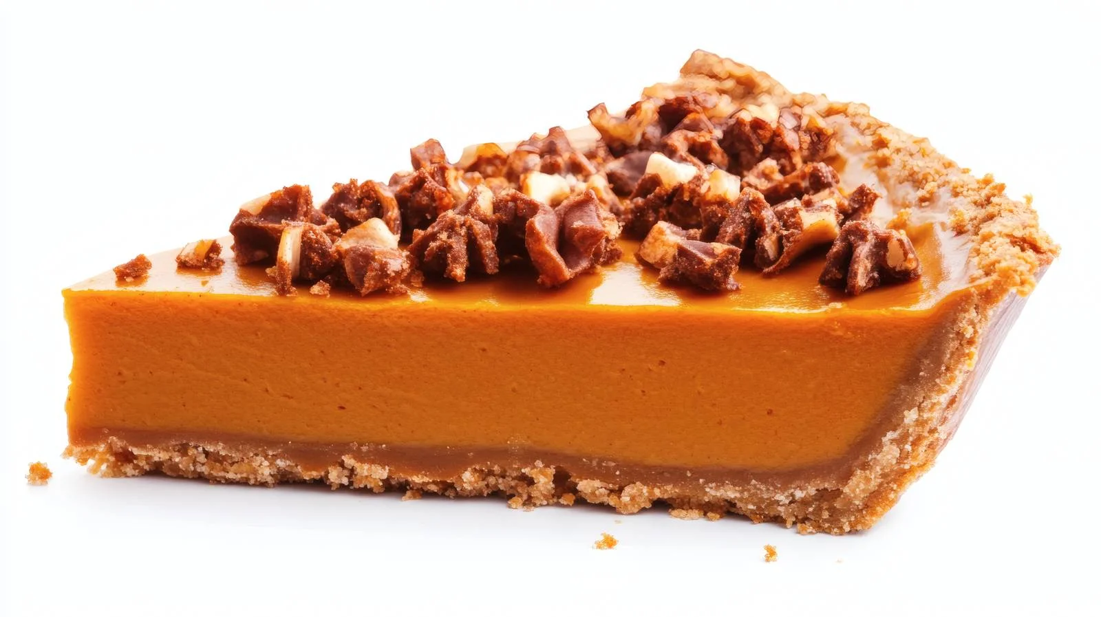 Delicious Pumpkin Pie on White Background — free download from Dotvec