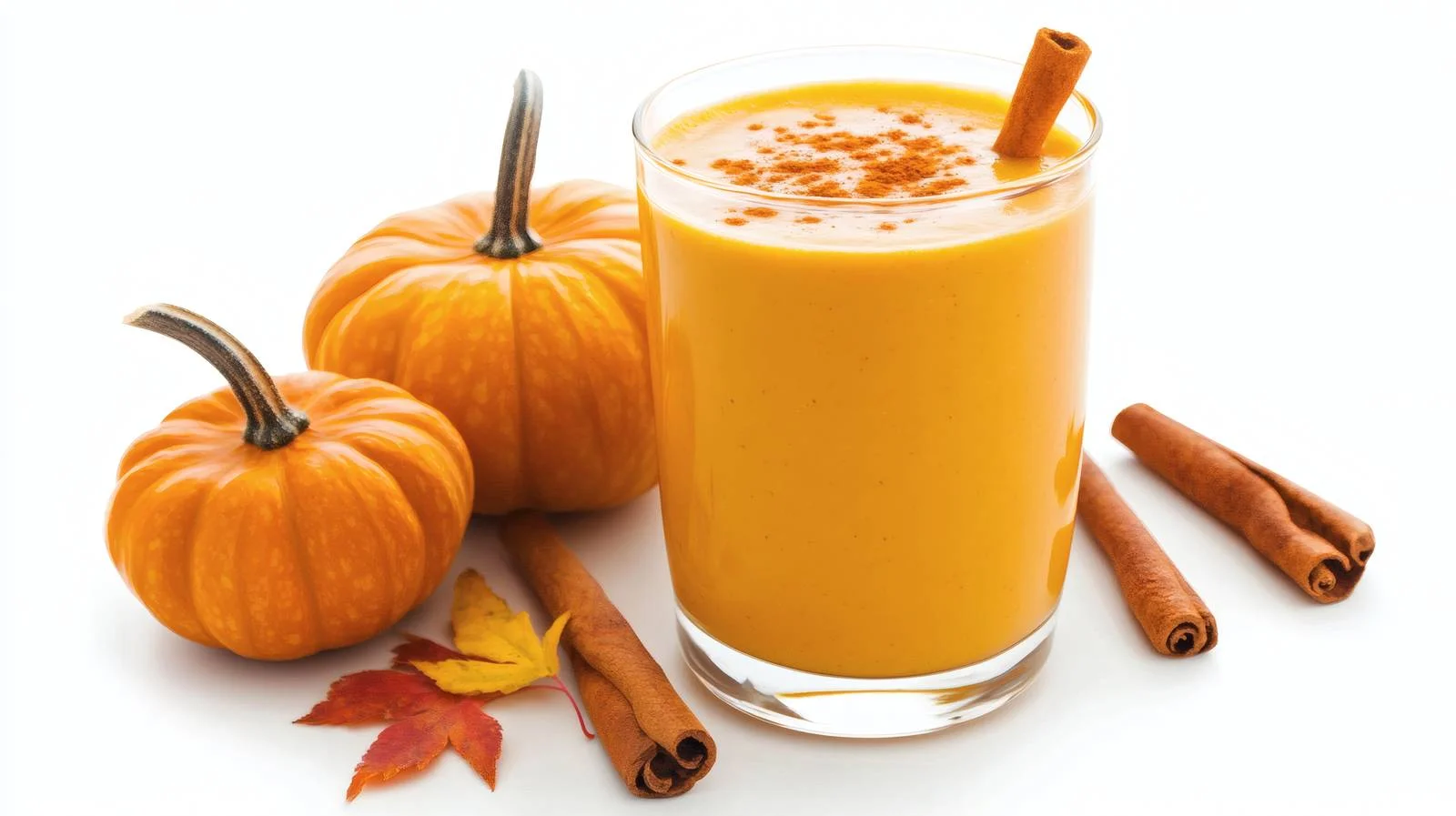 Creamy Pumpkin Smoothie on White Background — free download from Dotvec