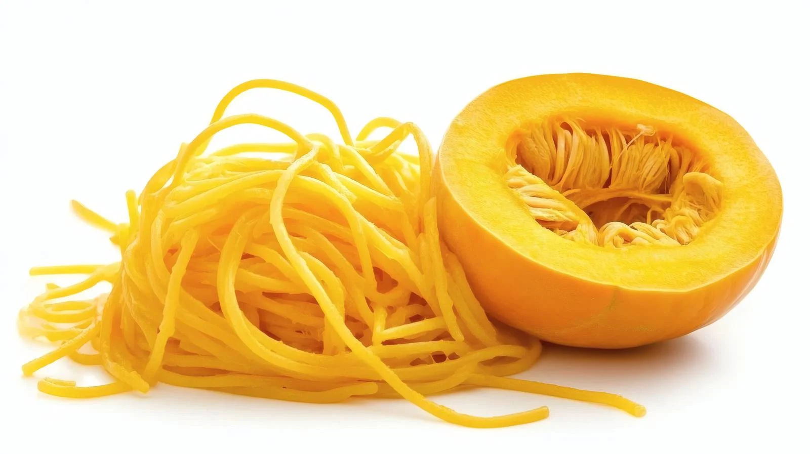 Savory Pumpkin Spaghetti on White Background — free download from Dotvec