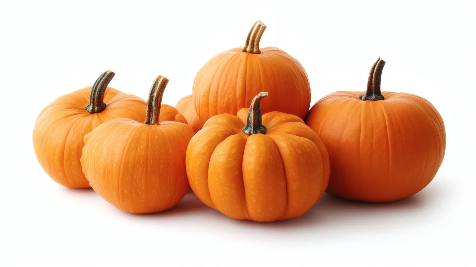 Vibrant Pumpkins on White Background — free download from Dotvec