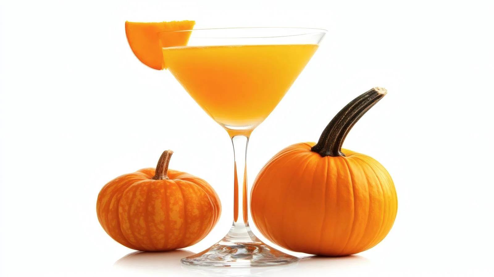 Elegant Pumpkin Martini Cocktail on White — free download from Dotvec