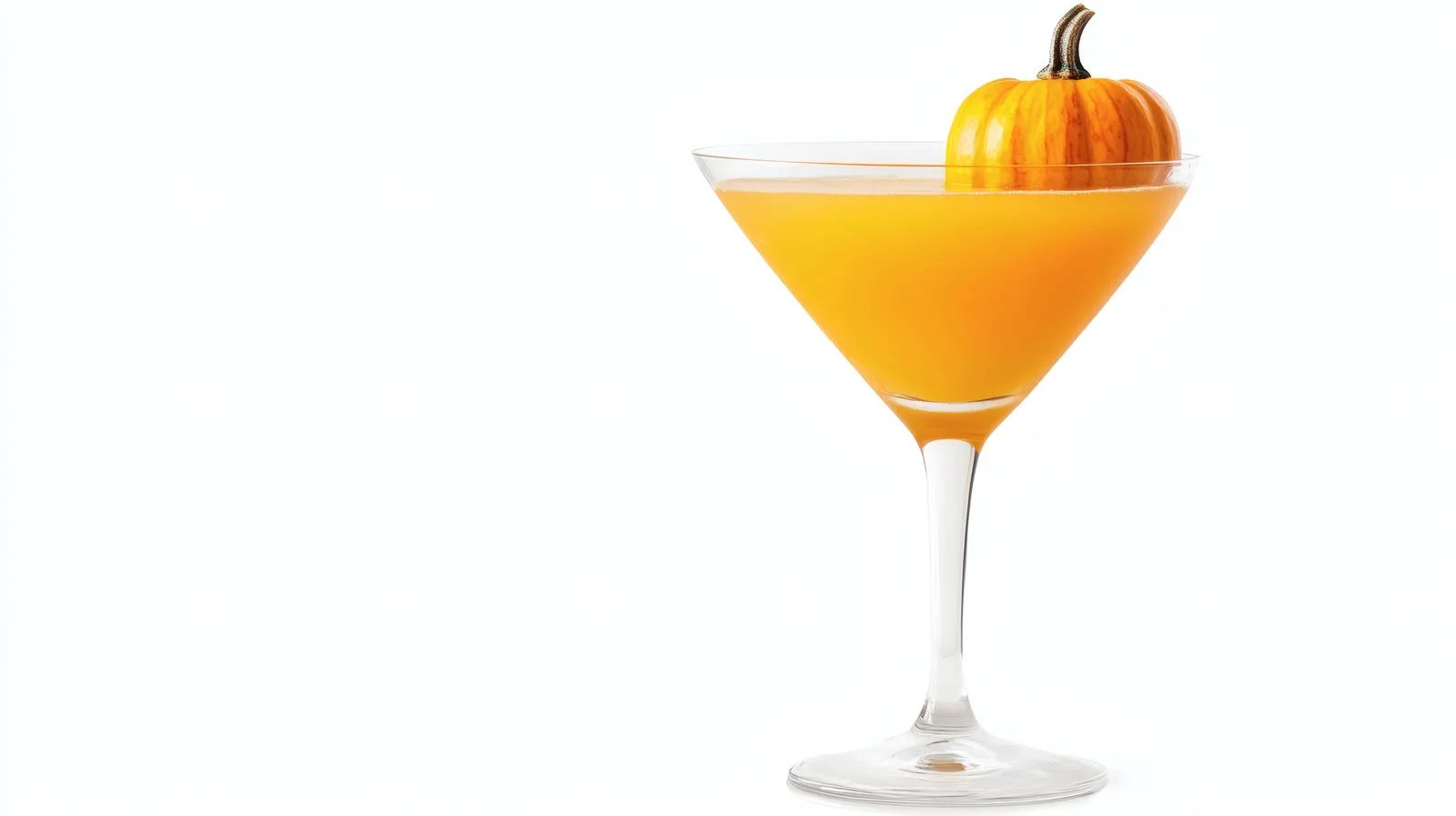 Elegant Pumpkintini Martini Cocktail on White — free download from Dotvec