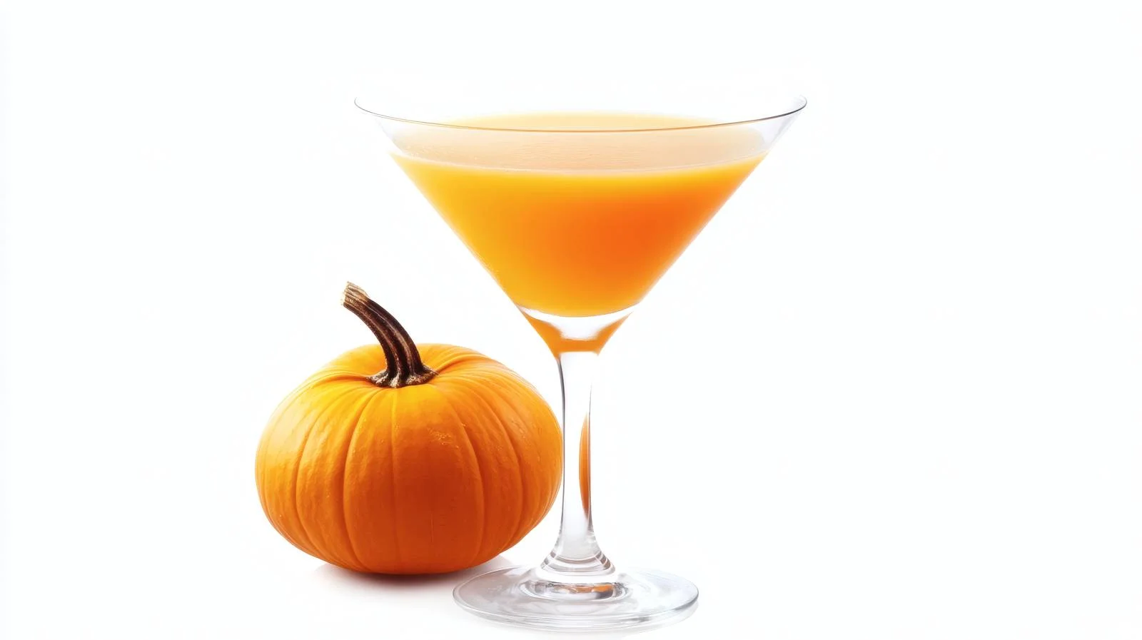 Elegant Pumpkintini Martini Cocktail on White — free download from Dotvec