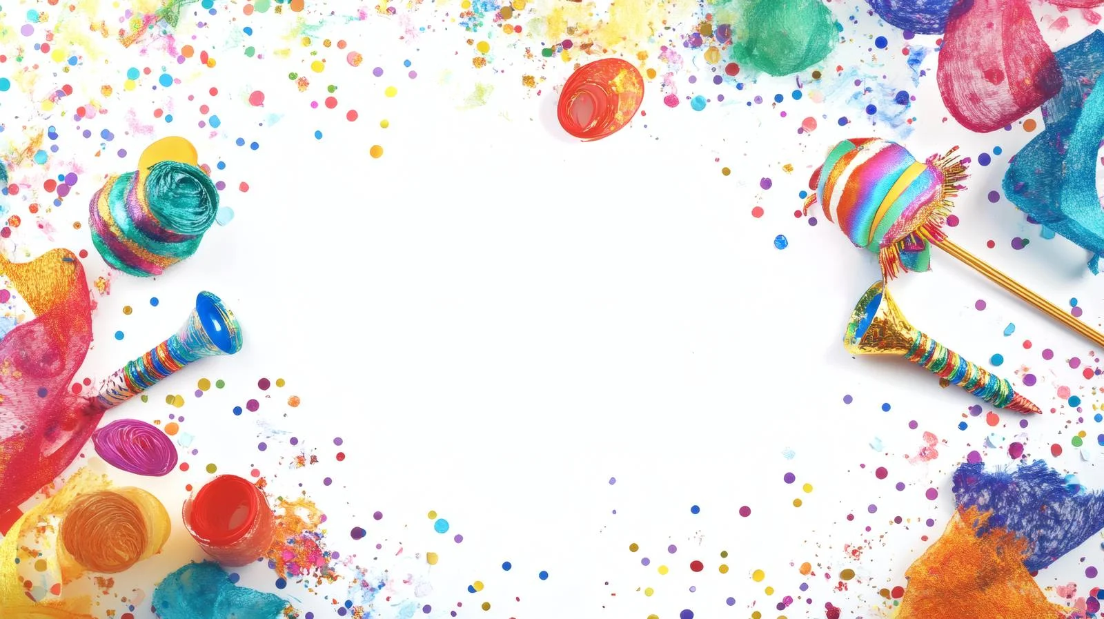 Festive Purim Event White Background Scene — free download from Dotvec