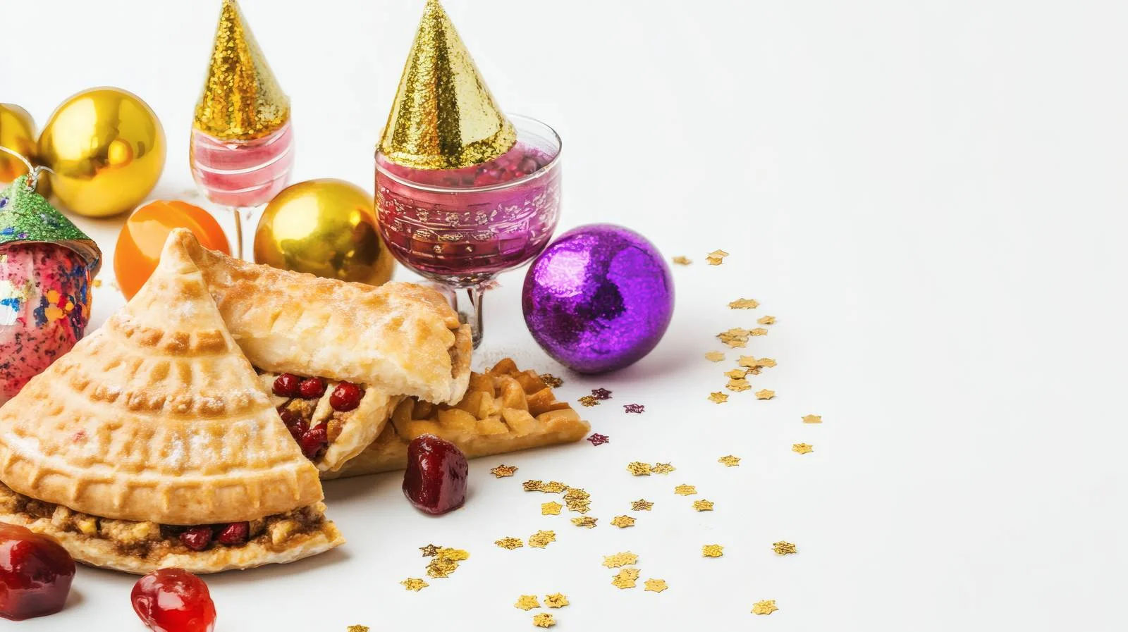 Festive Purim Tradition White Background Illustration — free download from Dotvec