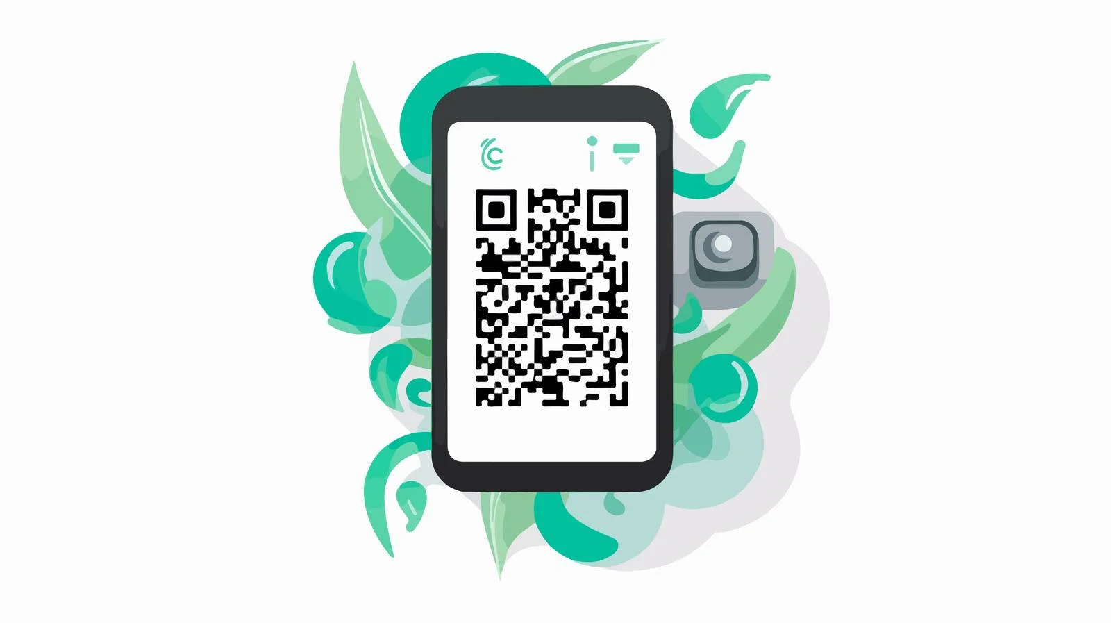 Mobile Phone QR Code Scan Icon — free download from Dotvec