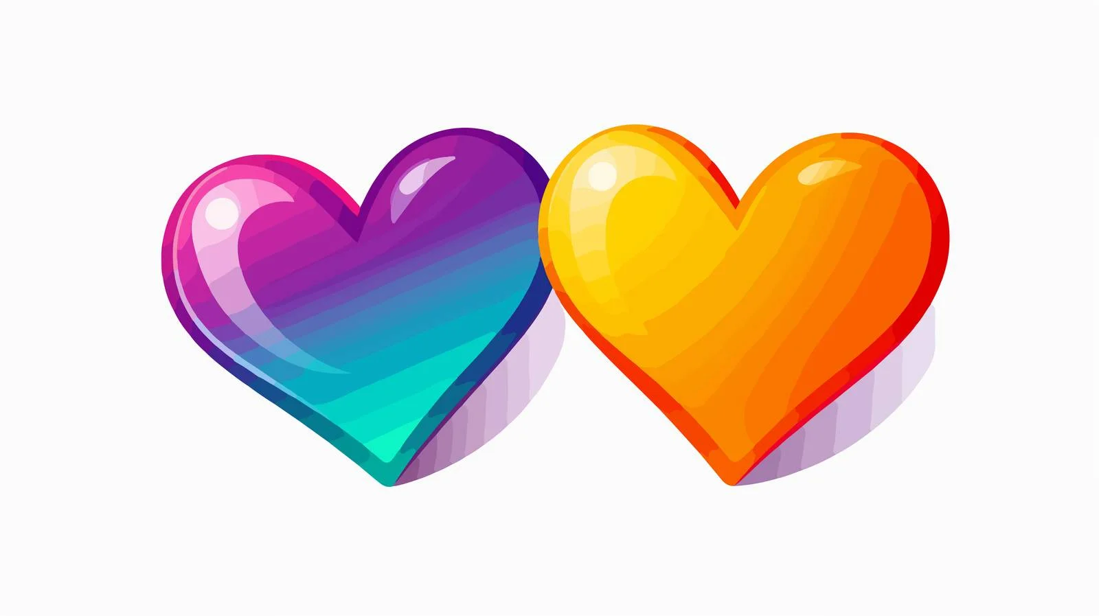LGBTQ Rainbow Hearts Celebration — free download from Dotvec