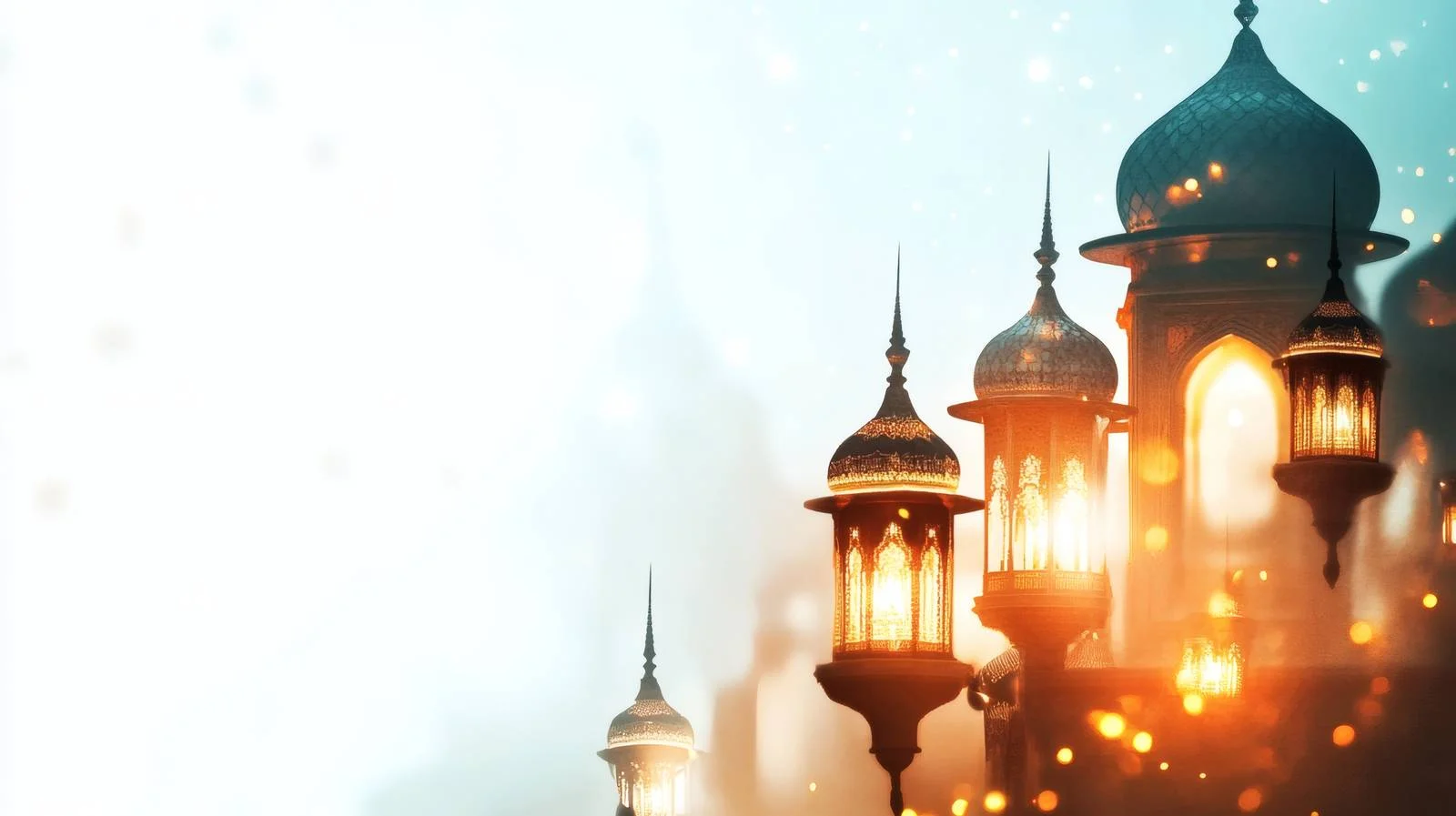 Elegant Ramadan Kareem White Background Design — free download from Dotvec