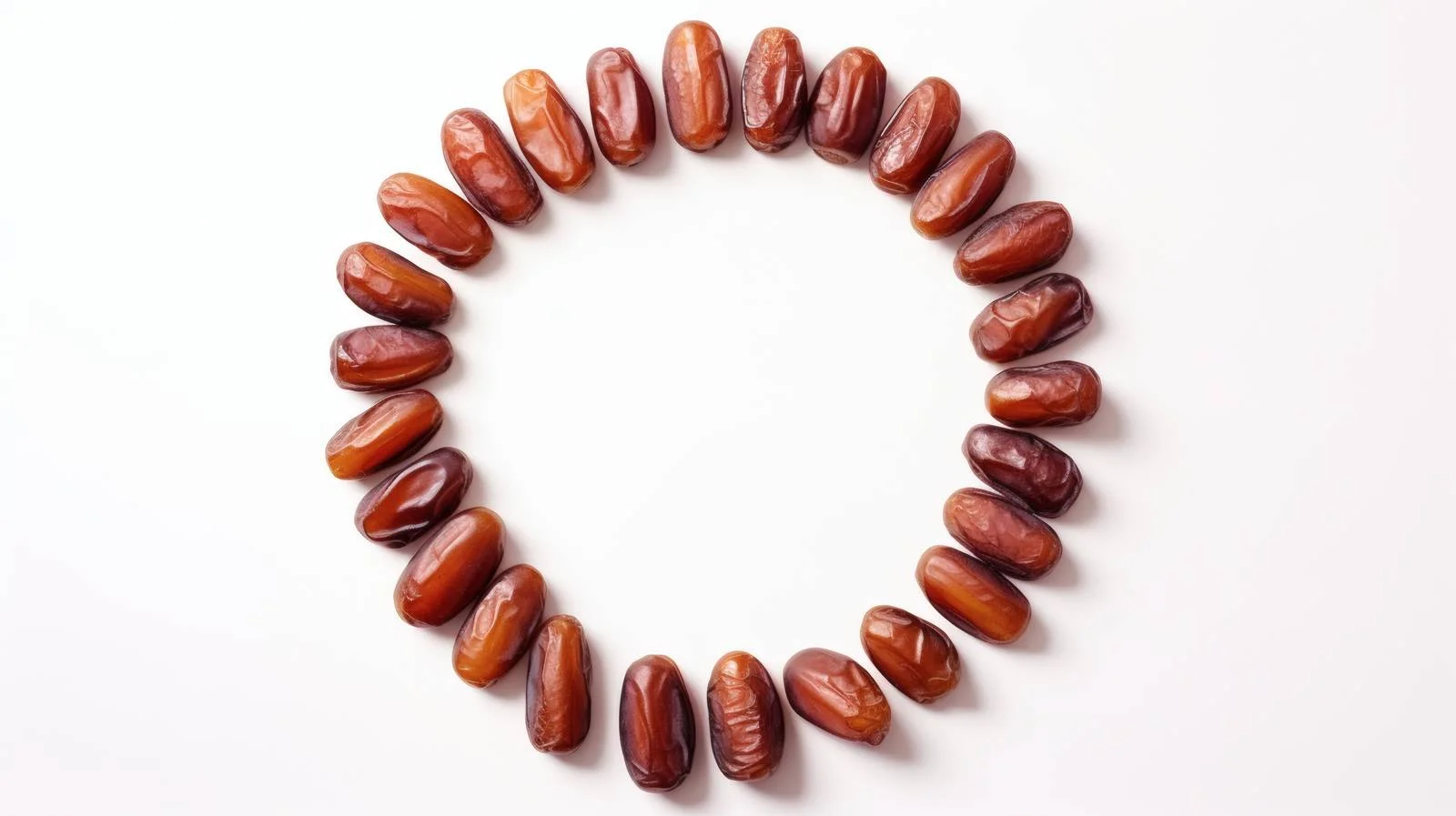 Elegant Crescent Shape Made of Ramadan Dates — free download from Dotvec