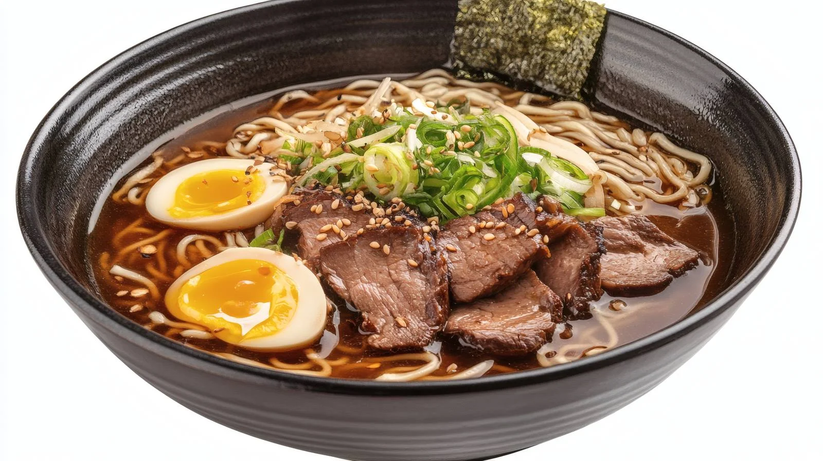 Savory Asian Beef Ramen Noodle Soup — free download from Dotvec
