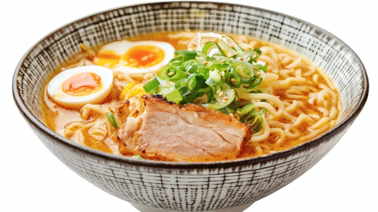 Traditional Asian Ramen Noodles Soup Isolated — free download from Dotvec