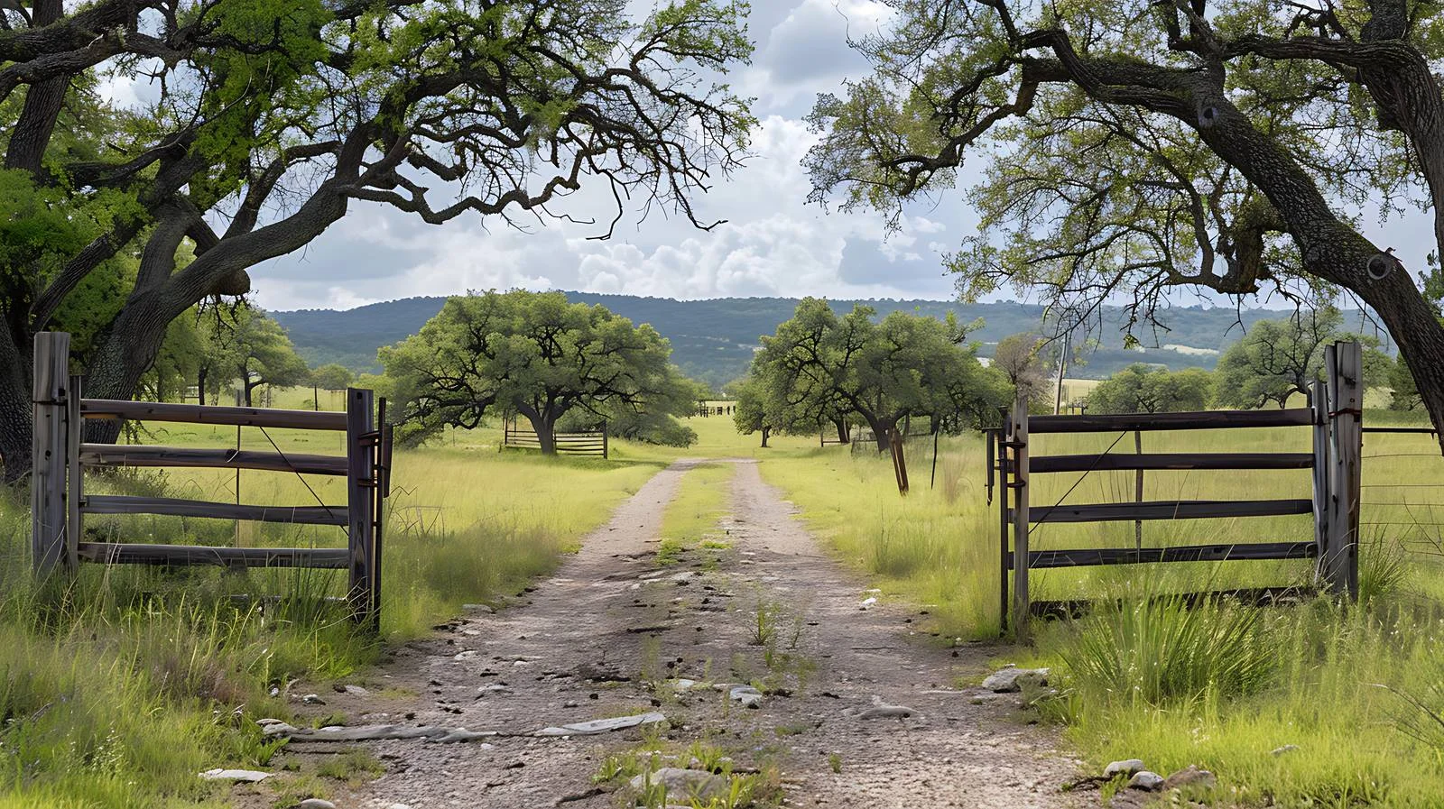 Traditional Ranch Entrance in Texas Hill Country — free download from Dotvec