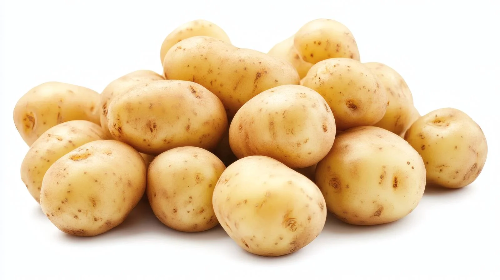Fresh Baby Potatoes on White Background — free download from Dotvec